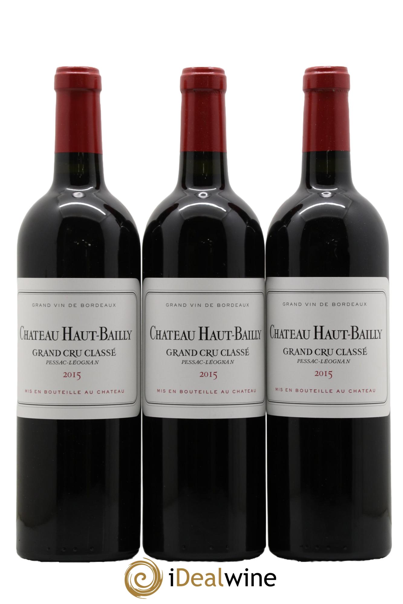 Château Haut-Bailly Cru Classé de Graves  2015 - Lot de 3 bouteilles - 0