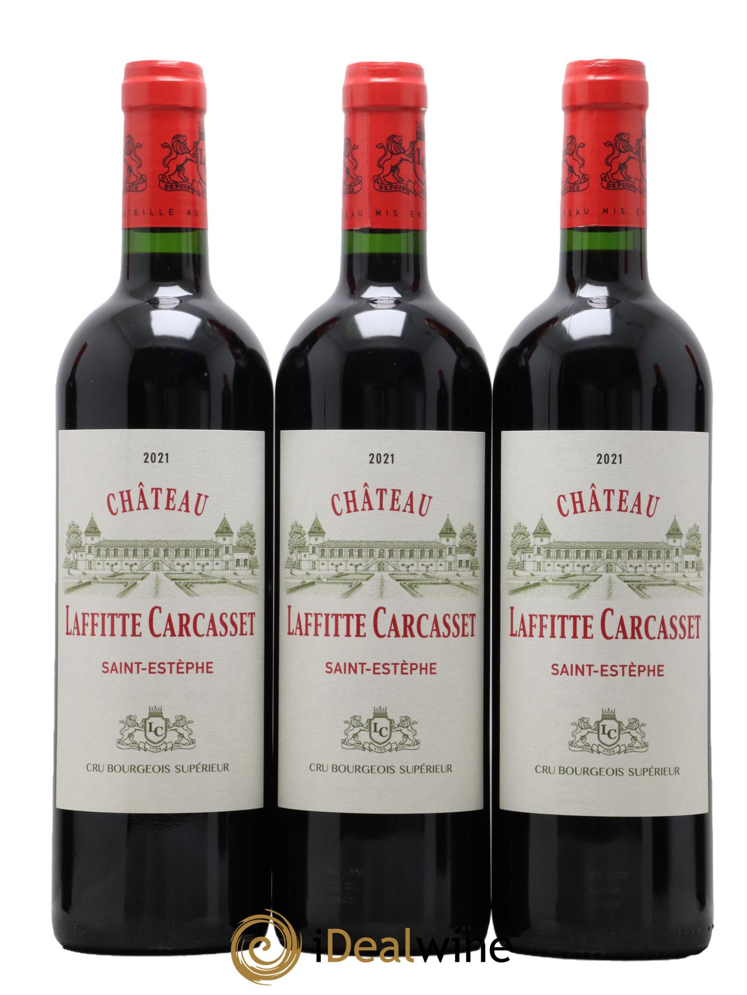 Château Laffitte Carcasset  Cru Bourgeois 2021 - Posten von 12 Flaschen - 3