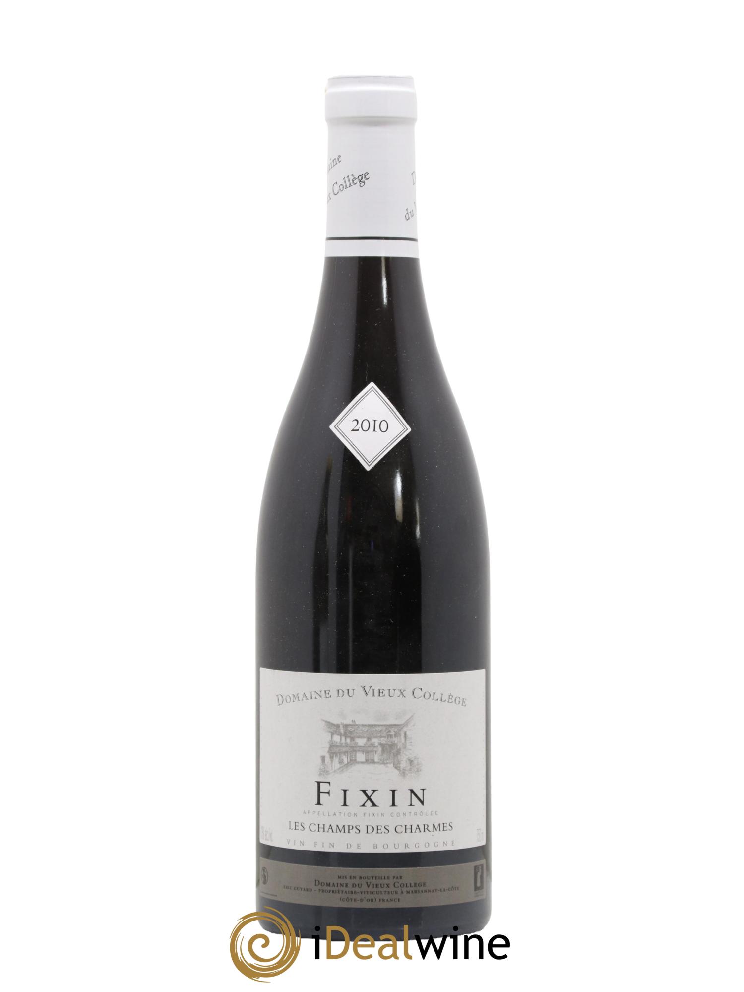 Fixin Les Champs Des Charmes Domaine Du Vieux Collège 2010 - Lot de 1 bouteille - 0