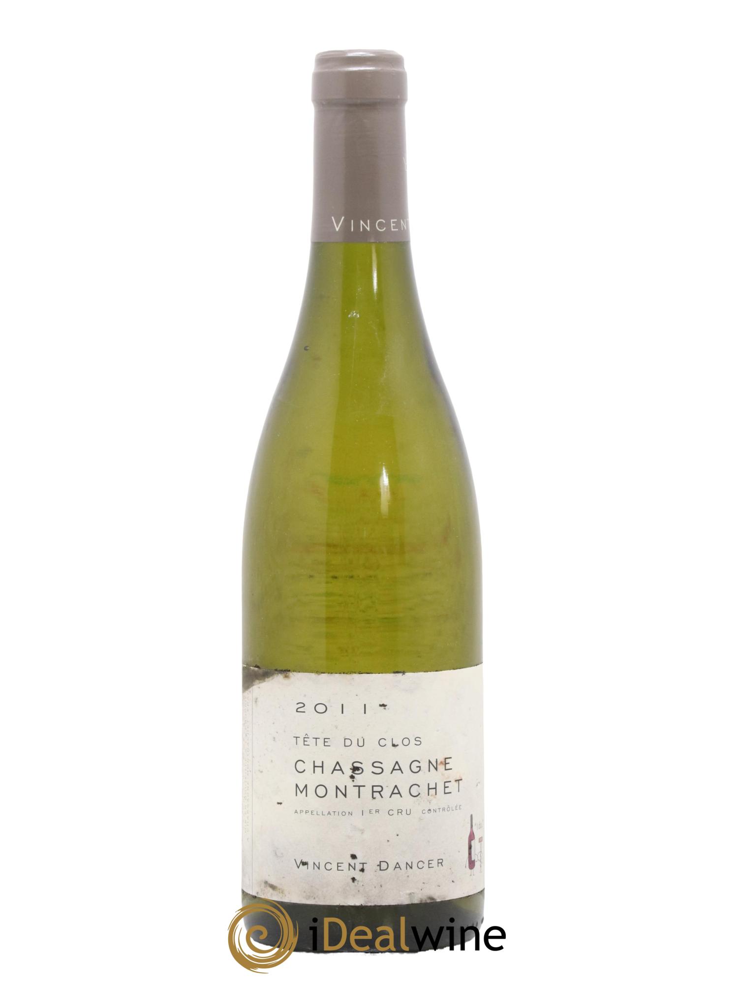 Chassagne-Montrachet 1er Cru (Morgeot) Tête du Clos Vincent Dancer 2011 - Lot de 1 bouteille - 0