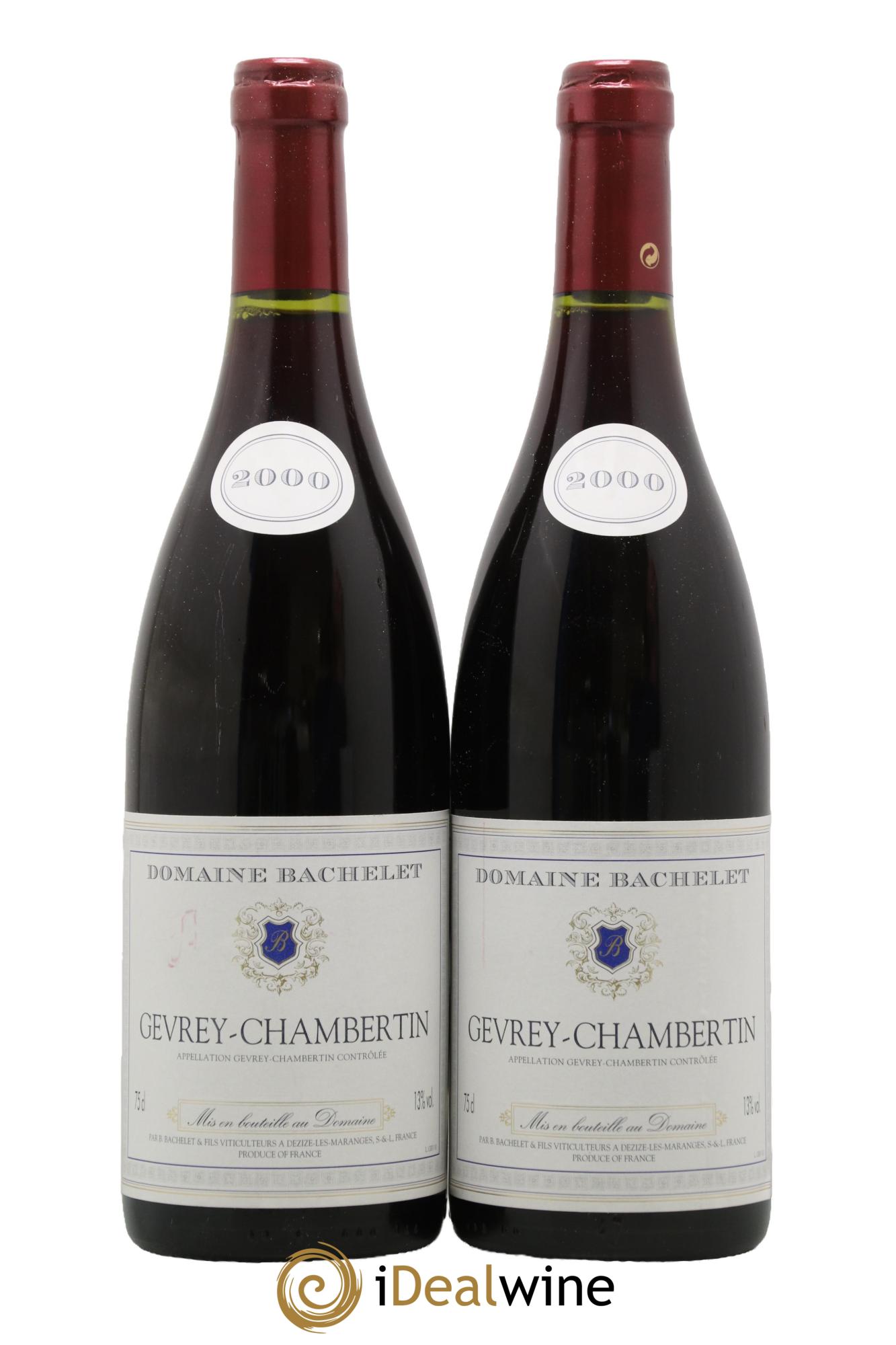 Gevrey-Chambertin Domaine Bachelet 2000 - Lot de 2 bouteilles - 0