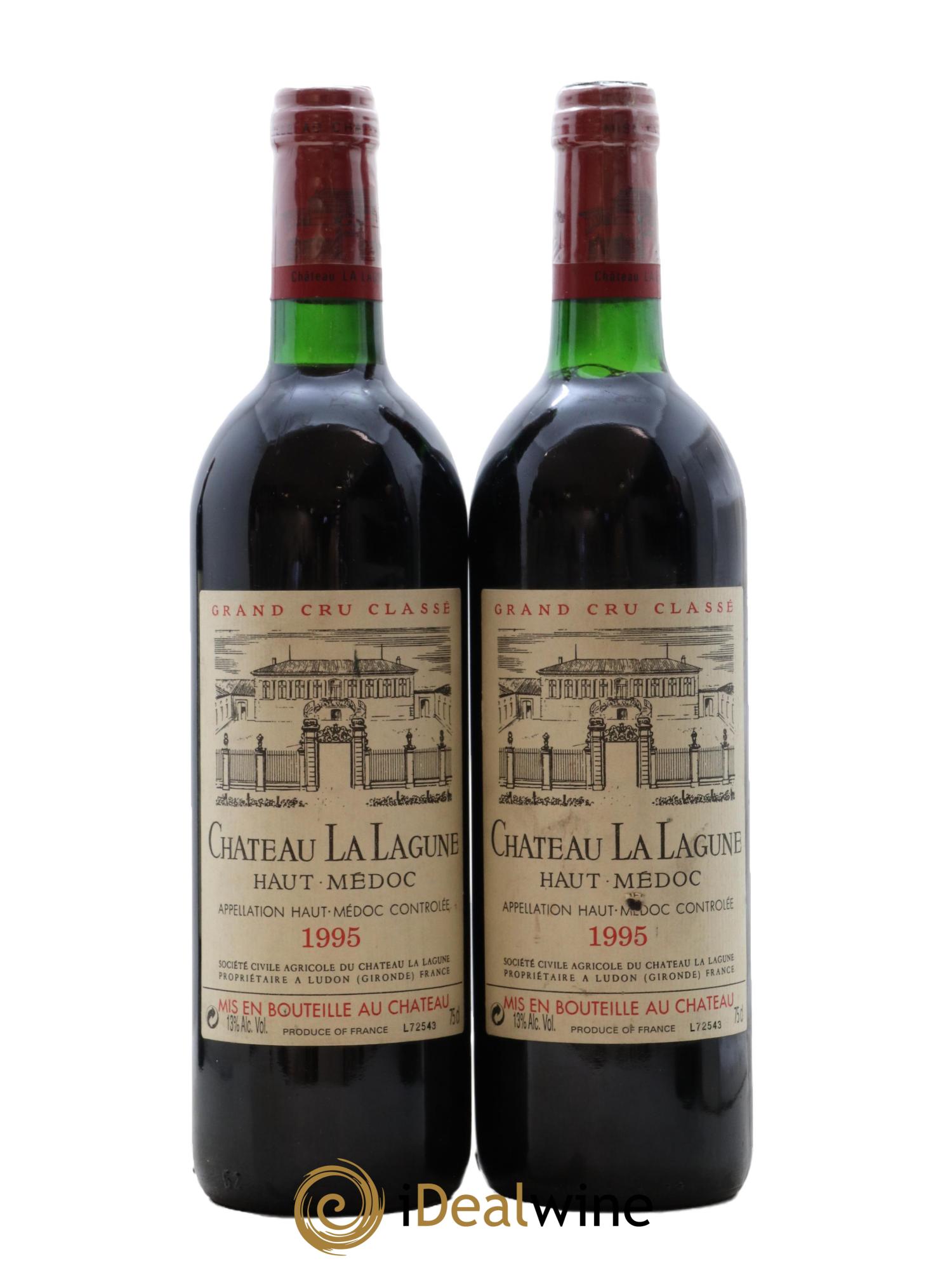 Château la Lagune 3ème Grand Cru Classé 1995 - Lotto di 2 bottiglie - 0