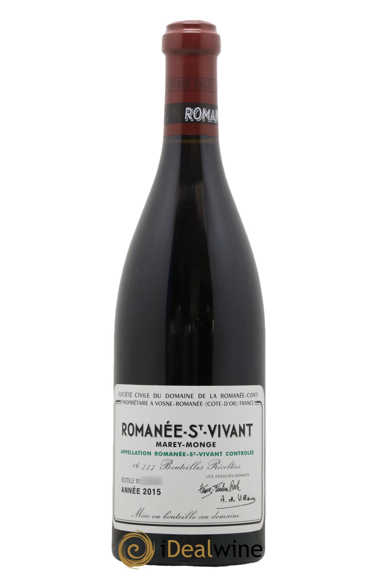 Romanée-Saint-Vivant Grand Cru Domaine de la Romanée-Conti 2015 - Lot of 1 bottle - 0