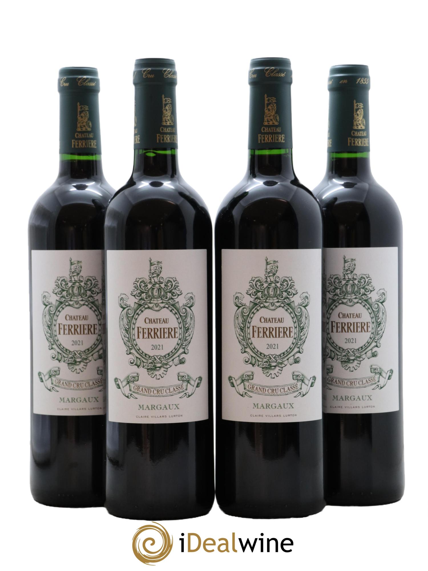 Château Ferrière 3ème Grand Cru Classé 2021 - Lot de 4 bouteilles - 0