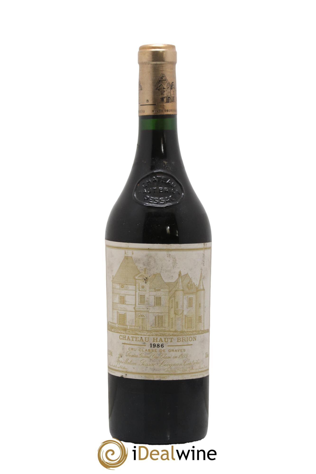 Château Haut Brion 1er Grand Cru Classé  1986 - Lot de 1 bouteille - 0