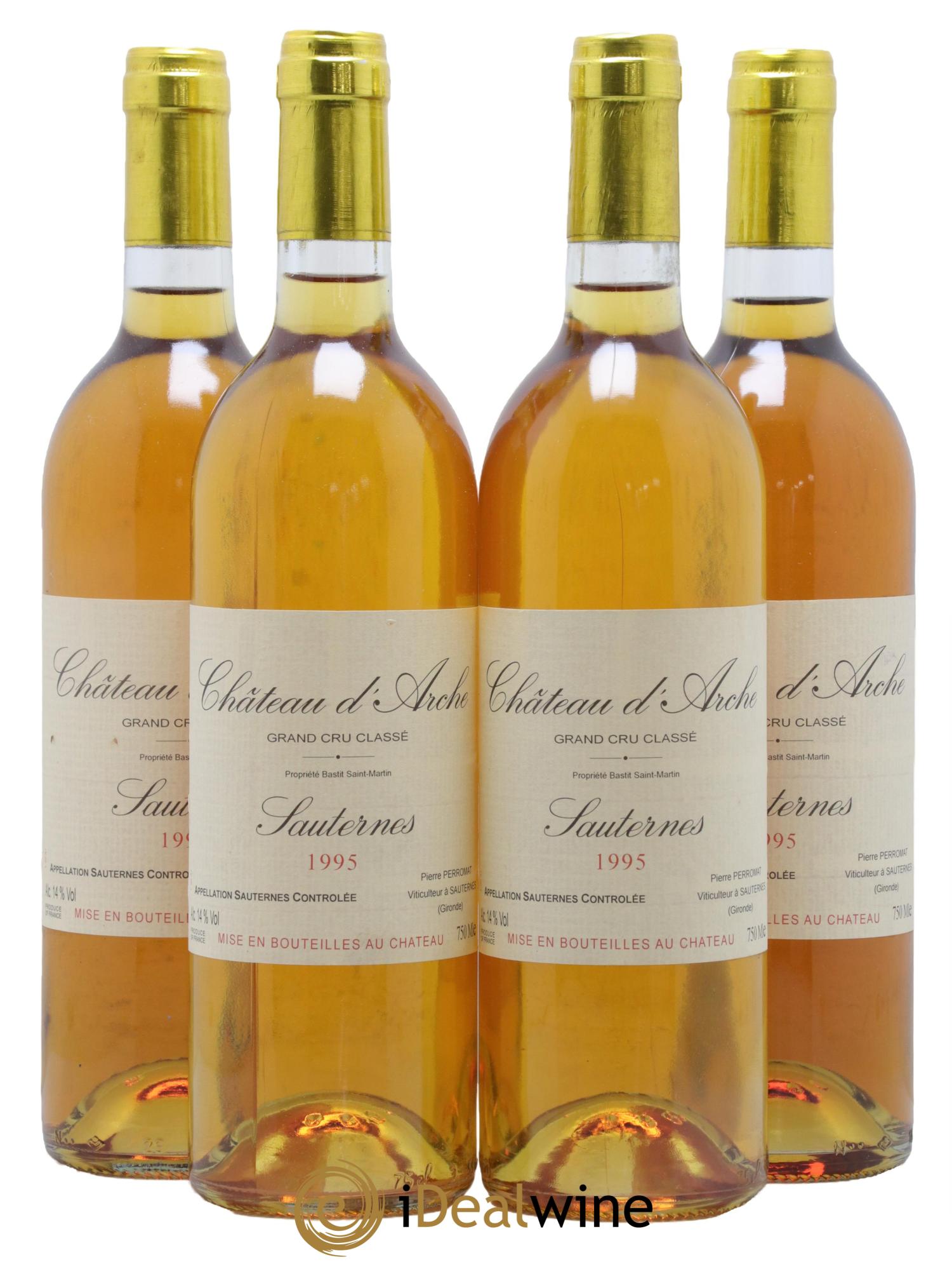 Château d' Arche 2ème Grand Cru Classé 1995 - Lot de 4 bouteilles - 0