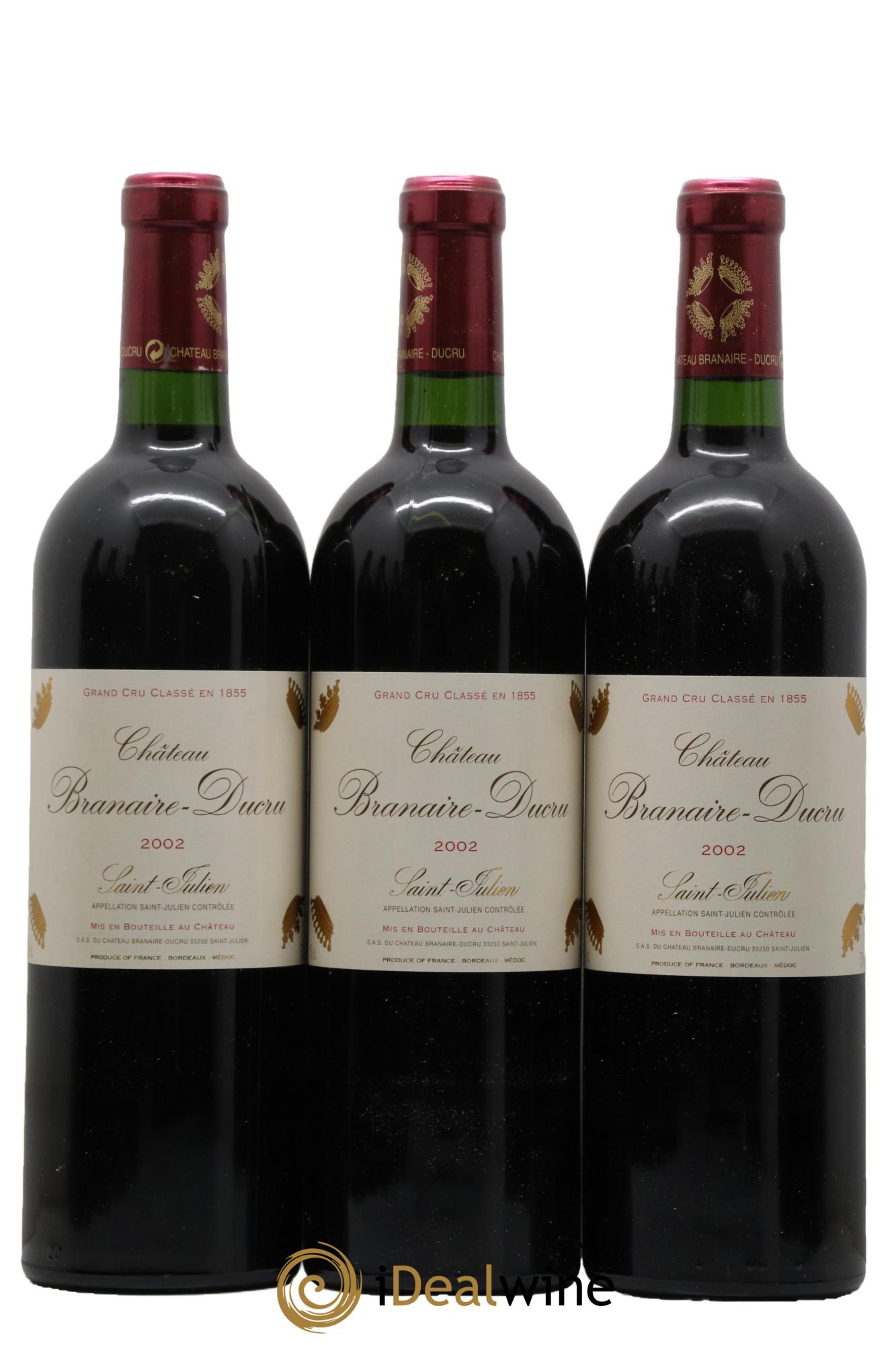 Château Branaire Ducru 4ème Grand Cru Classé 2002 - Lot de 12 bouteilles - 2