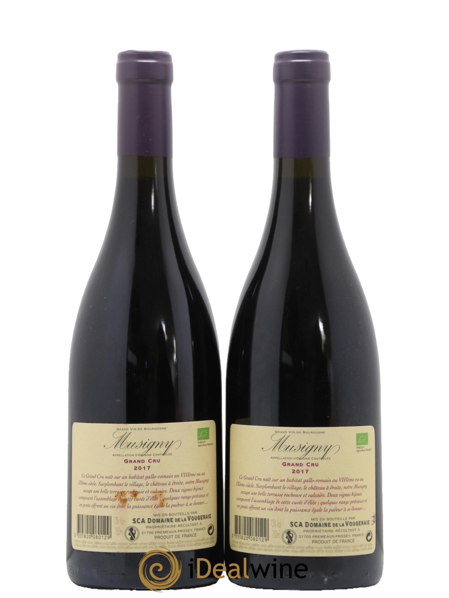 Musigny Grand Cru La Vougeraie 2017 - Lotto di 2 bottiglie - 1