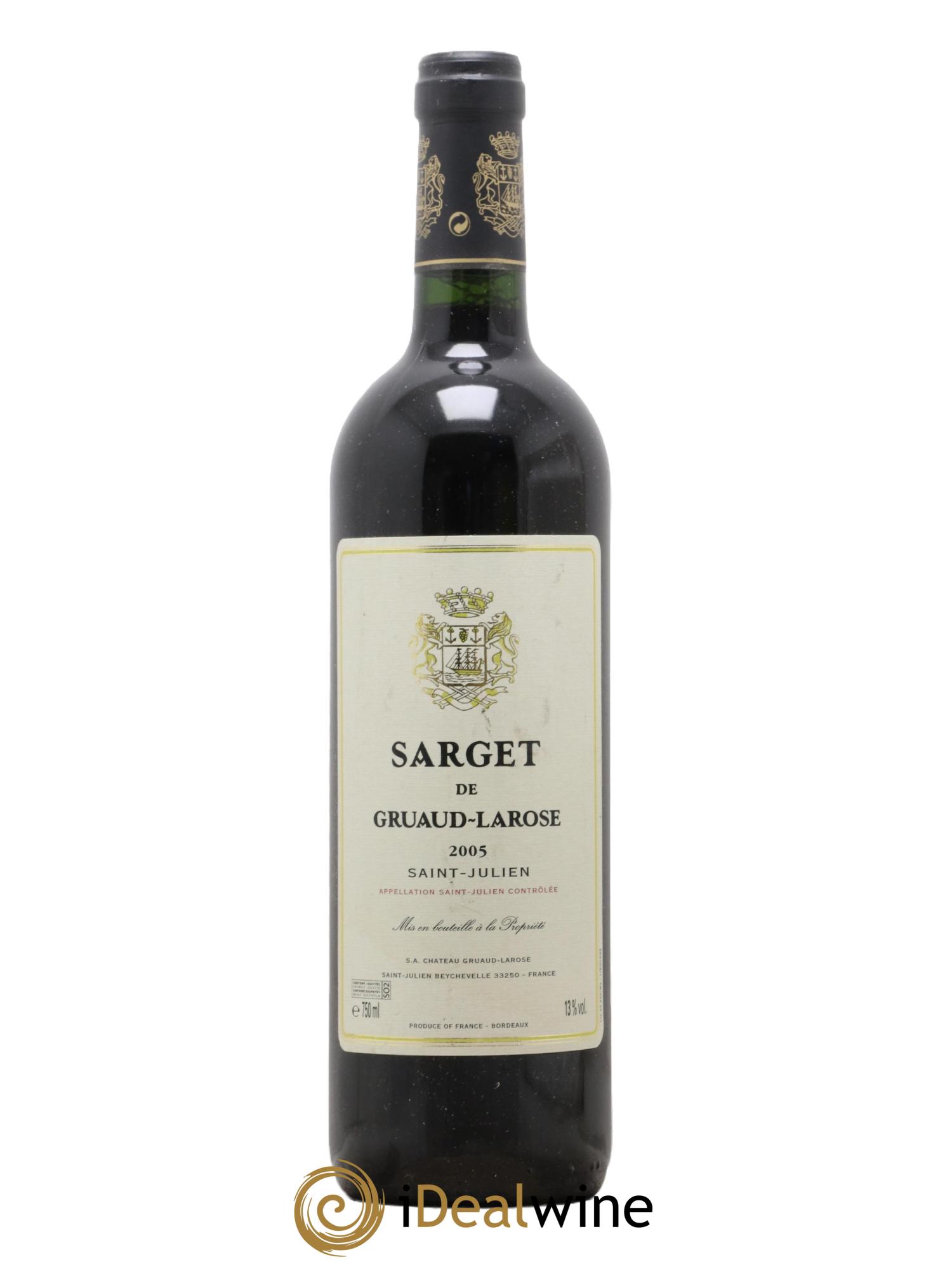 Sarget de Gruaud Larose Second Vin 2005 - Lotto di 1 bottiglia - 0