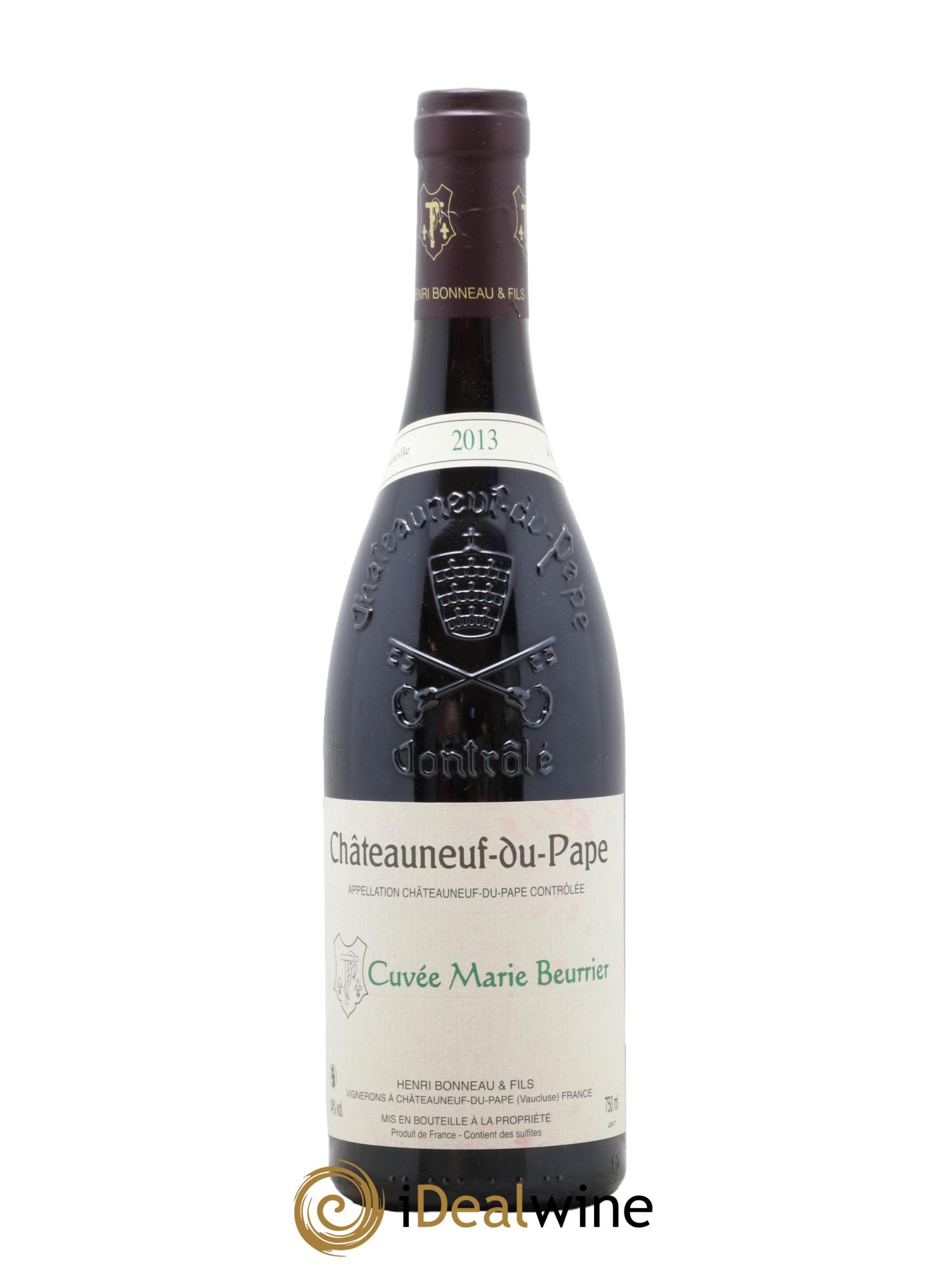 Châteauneuf-du-Pape Marie Beurrier Henri Bonneau & Fils 2013 - Posten von 1 Flasche - 0