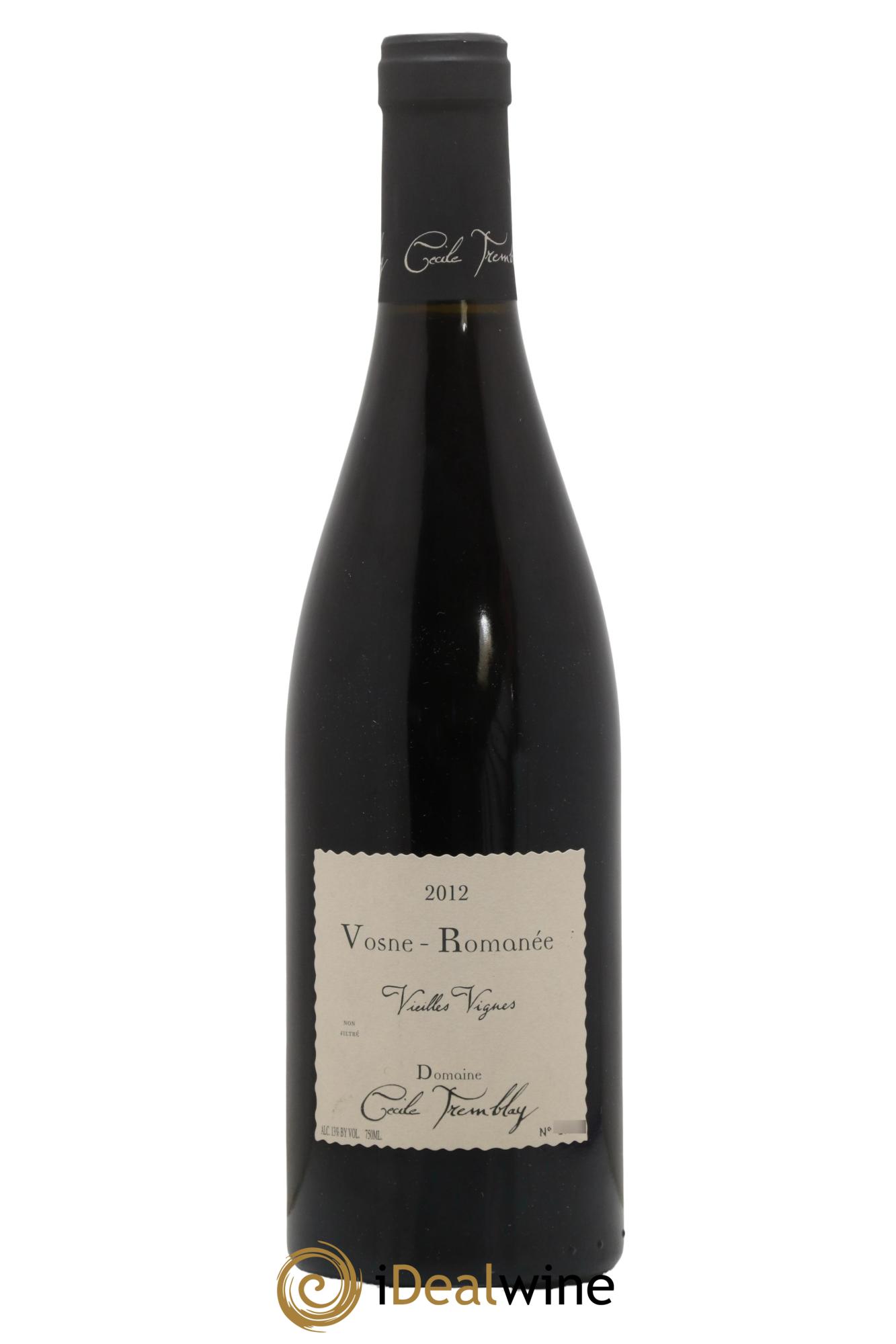 Vosne-Romanée Vieilles Vignes Cécile Tremblay  2012 - Lot de 1 bouteille - 0