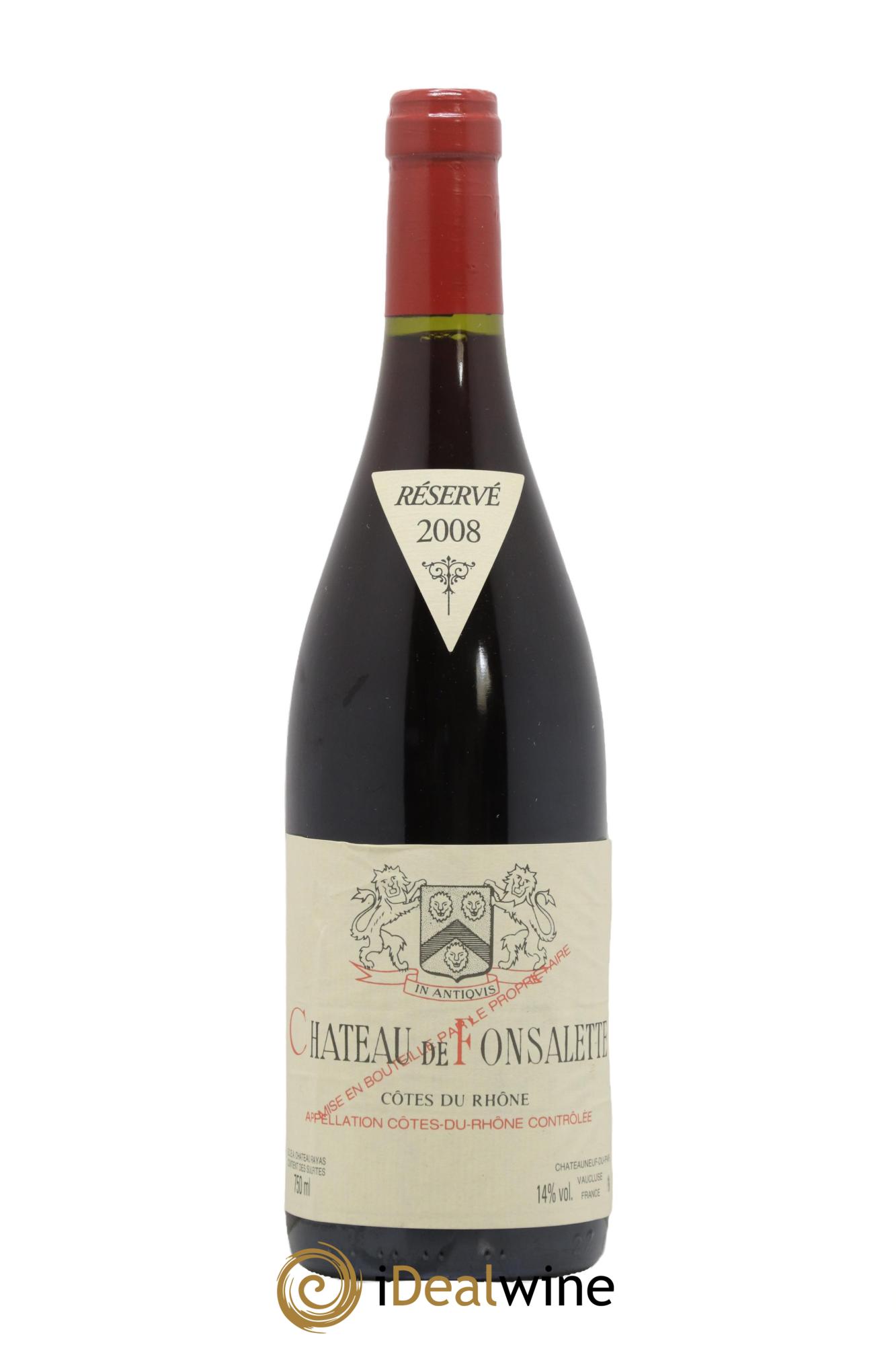 Côtes du Rhône Château de Fonsalette Emmanuel Reynaud 2008 - Posten von 1 Flasche - 0