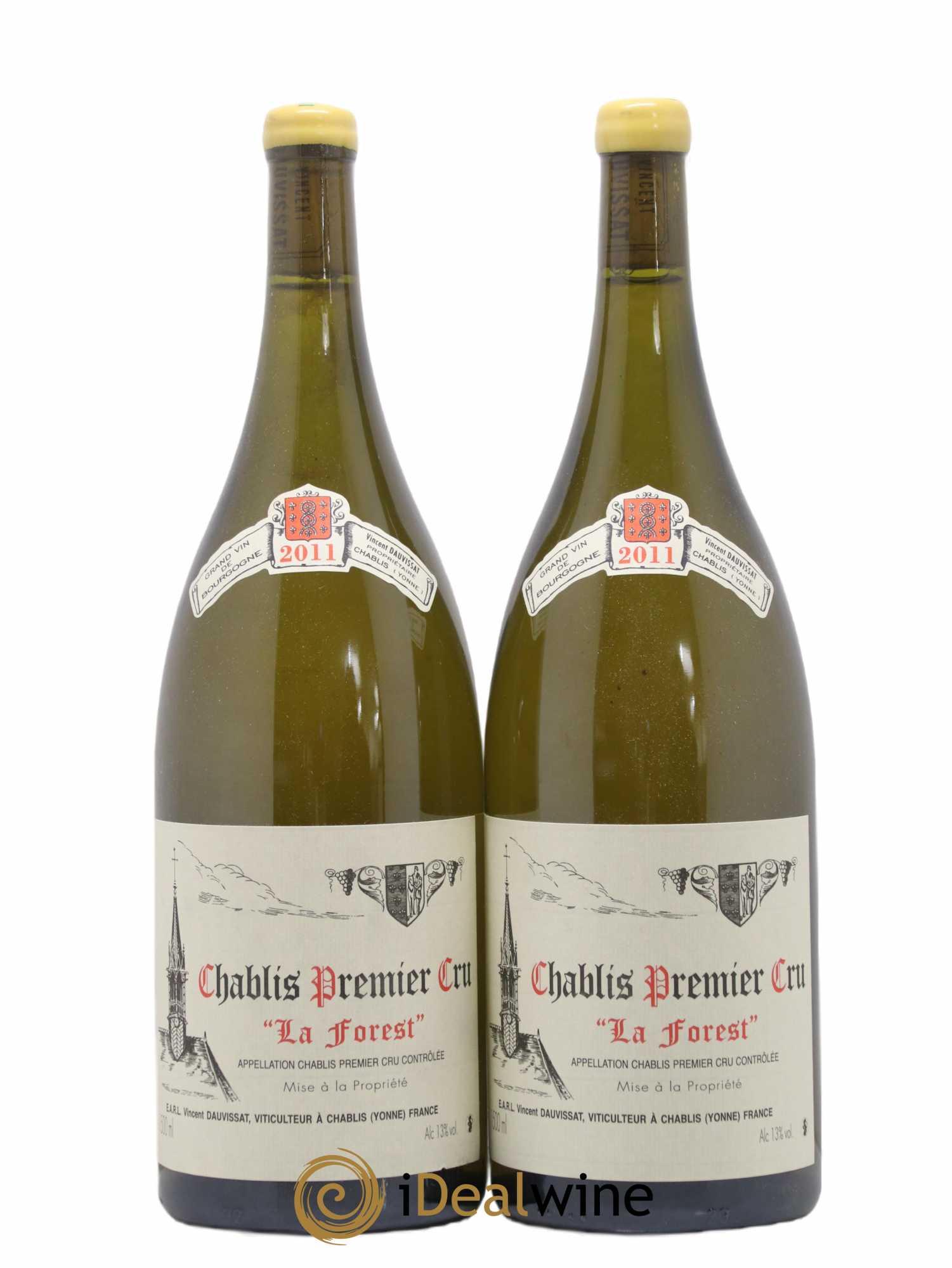 Chablis 1er Cru La Forest Vincent Dauvissat (Domaine) 2011 - Lot of 2 magnums - 0