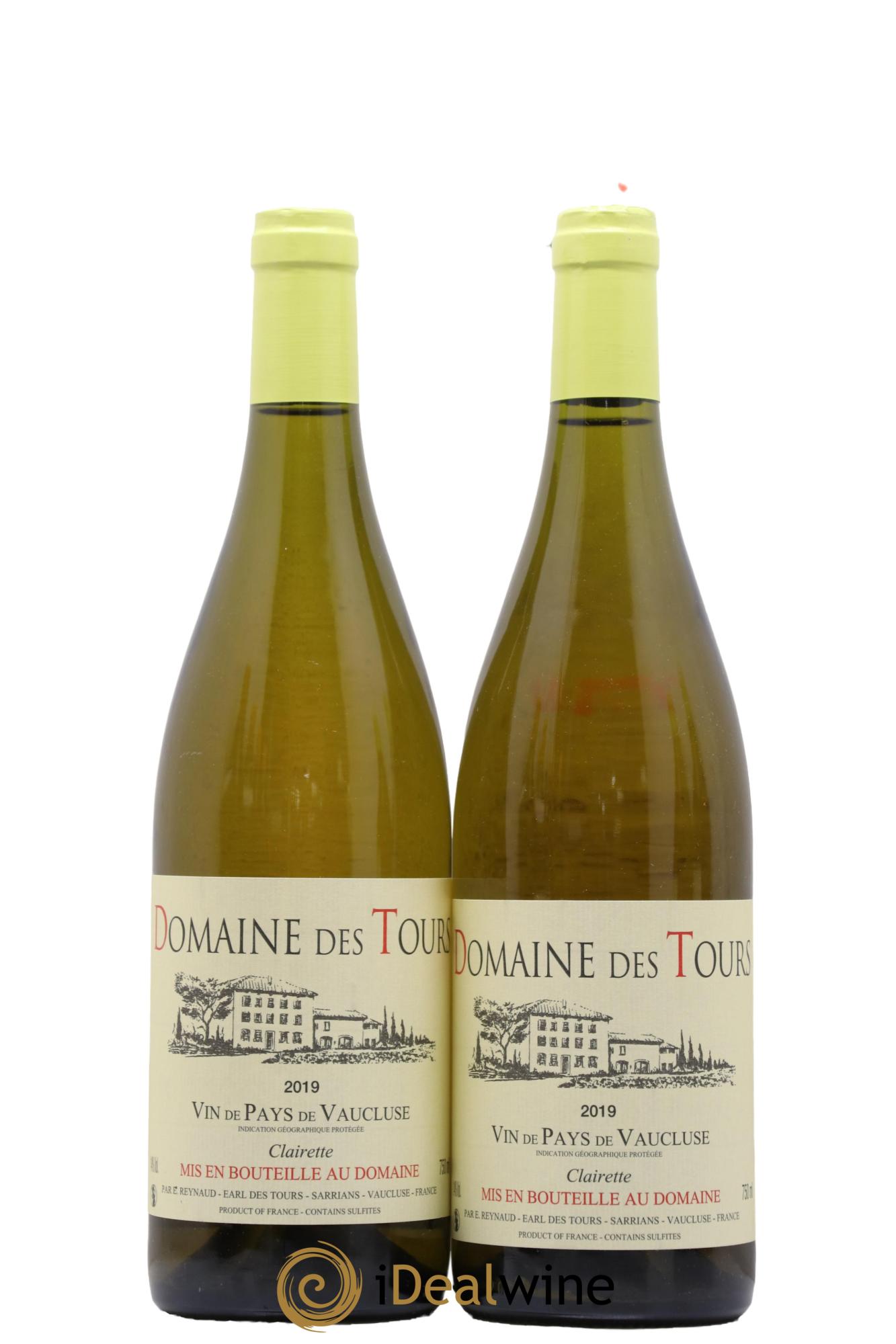 IGP Vaucluse (Vin de Pays de Vaucluse) Domaine des Tours Emmanuel Reynaud 2019 - Posten von 2 Flaschen - 0