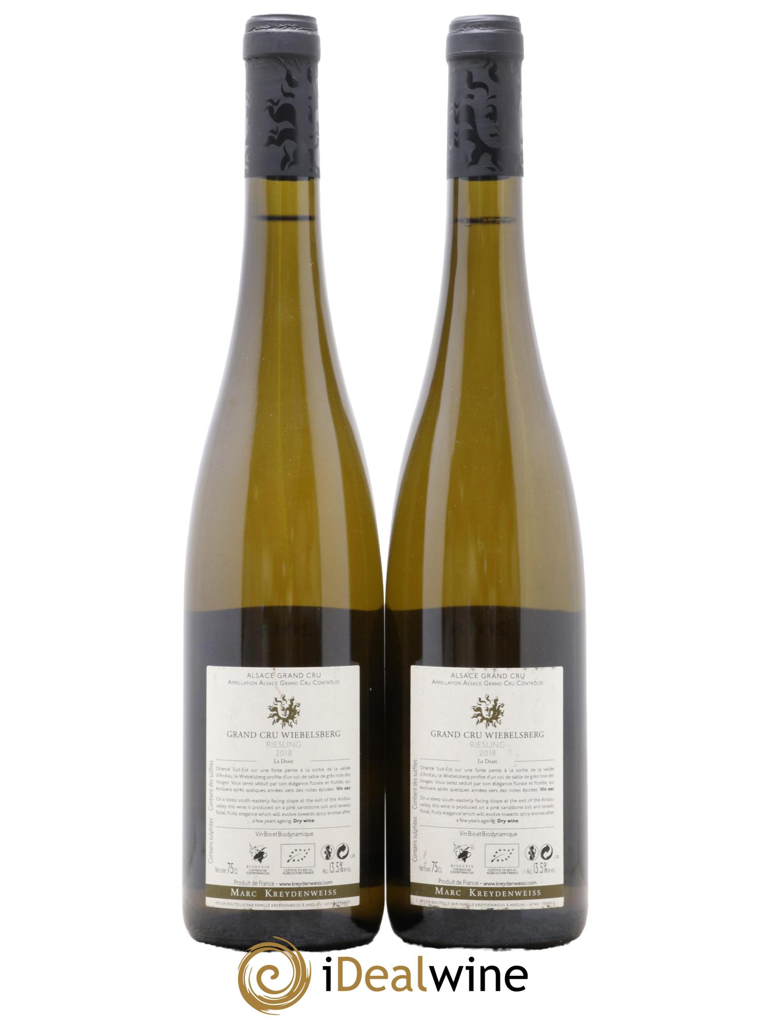 Alsace Riesling Grand Cru Wiebelsberg Marc Kreydenweiss 2018 - Lot of 2 bottles - 1