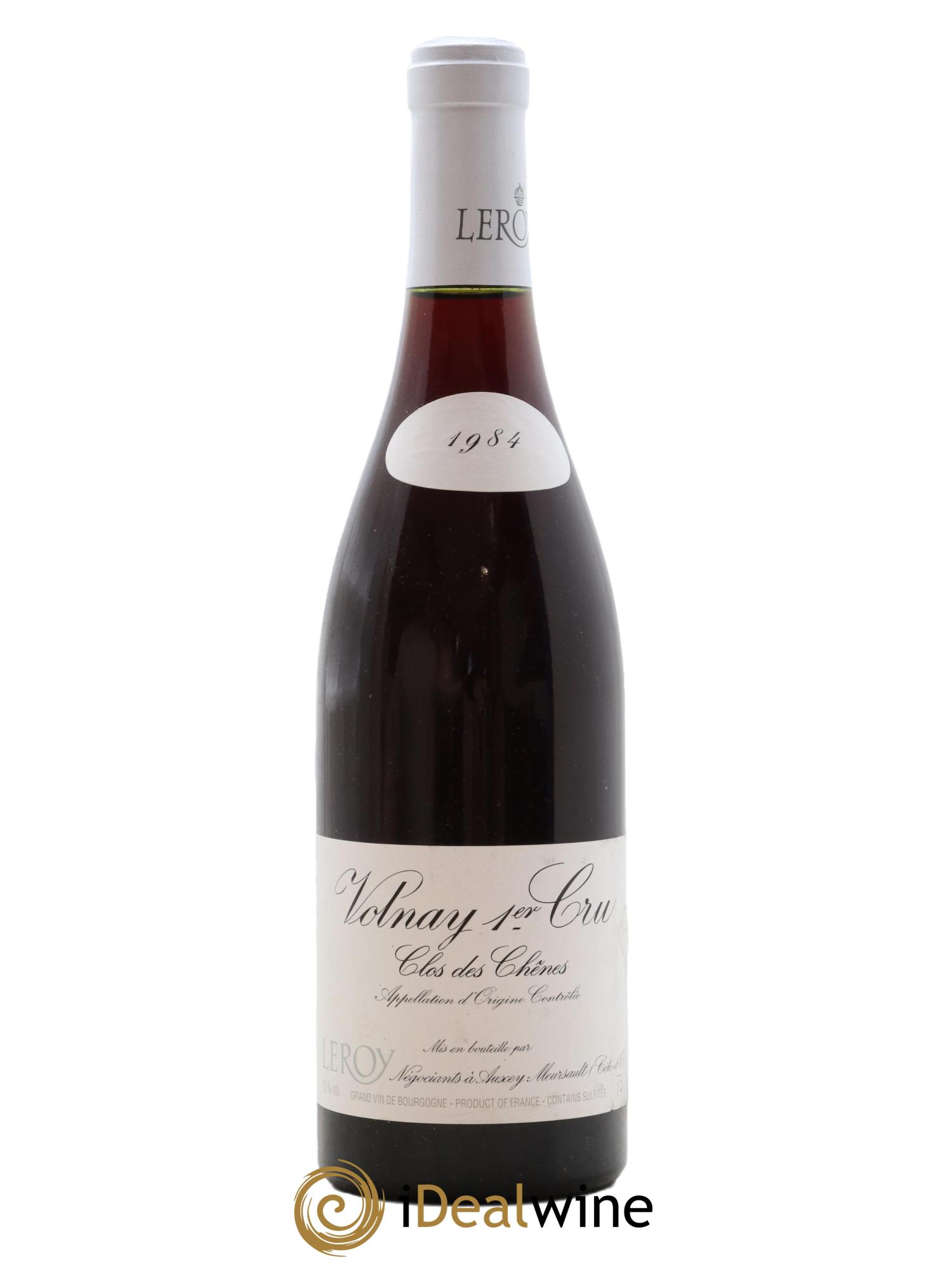 Volnay 1er Cru Clos des Chênes Leroy SA 1984 - Lot de 1 bouteille - 0