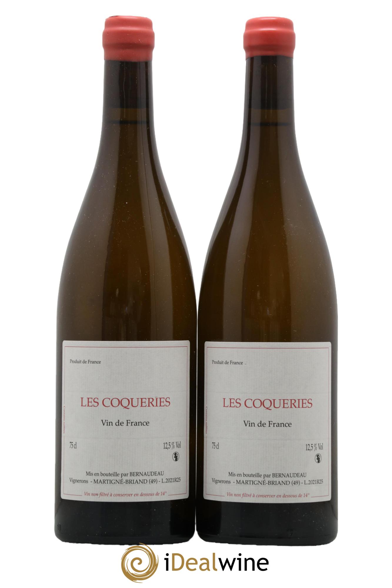 Vin de France Les Coqueries Stéphane Bernaudeau (Domaine)  2021 - Lot of 2 bottles - 0