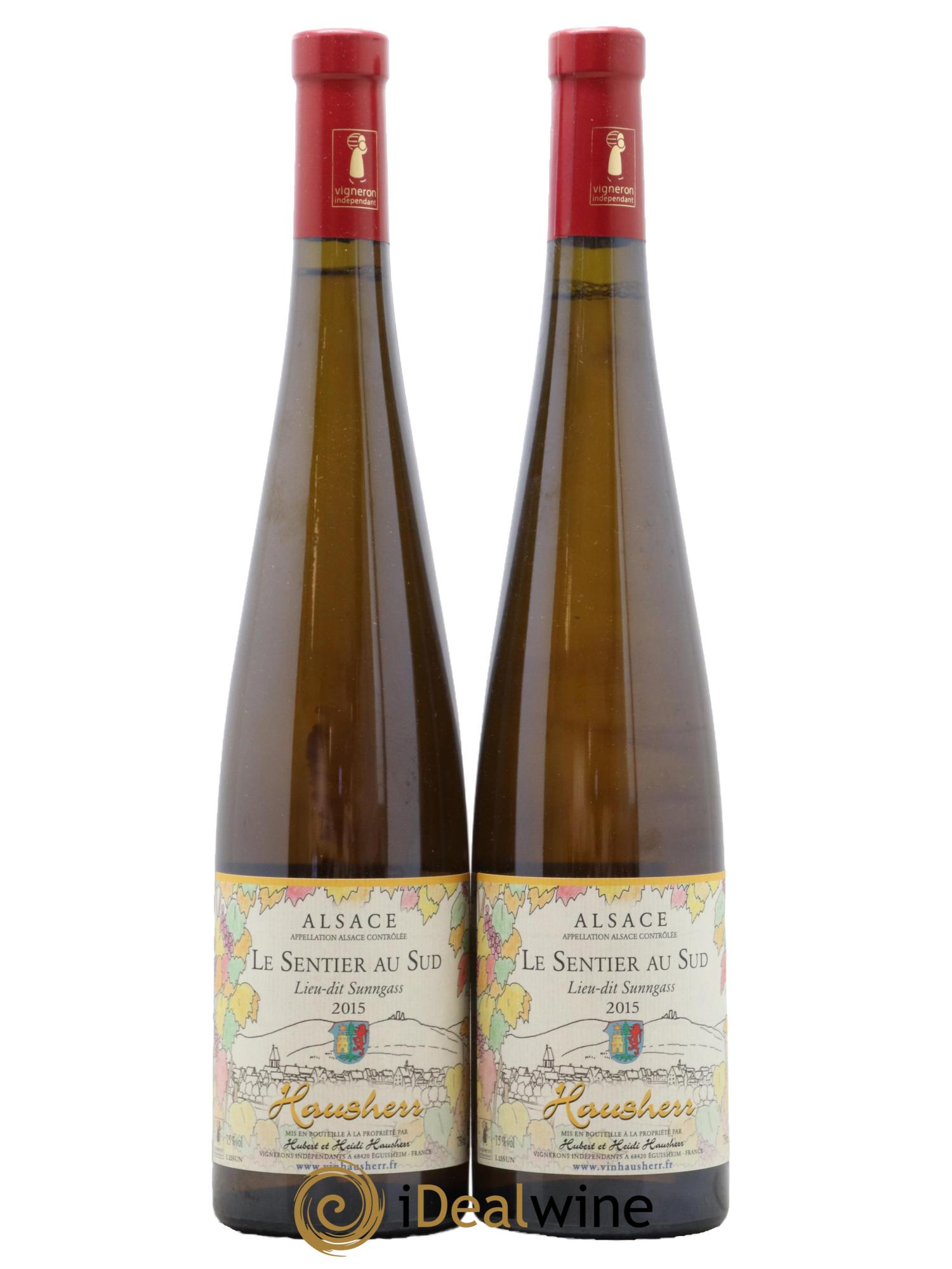 Alsace Sentier Du Sud Sunngass Hubert Et Heidi Hausherr 2015 - Lot de 2 bouteilles - 0