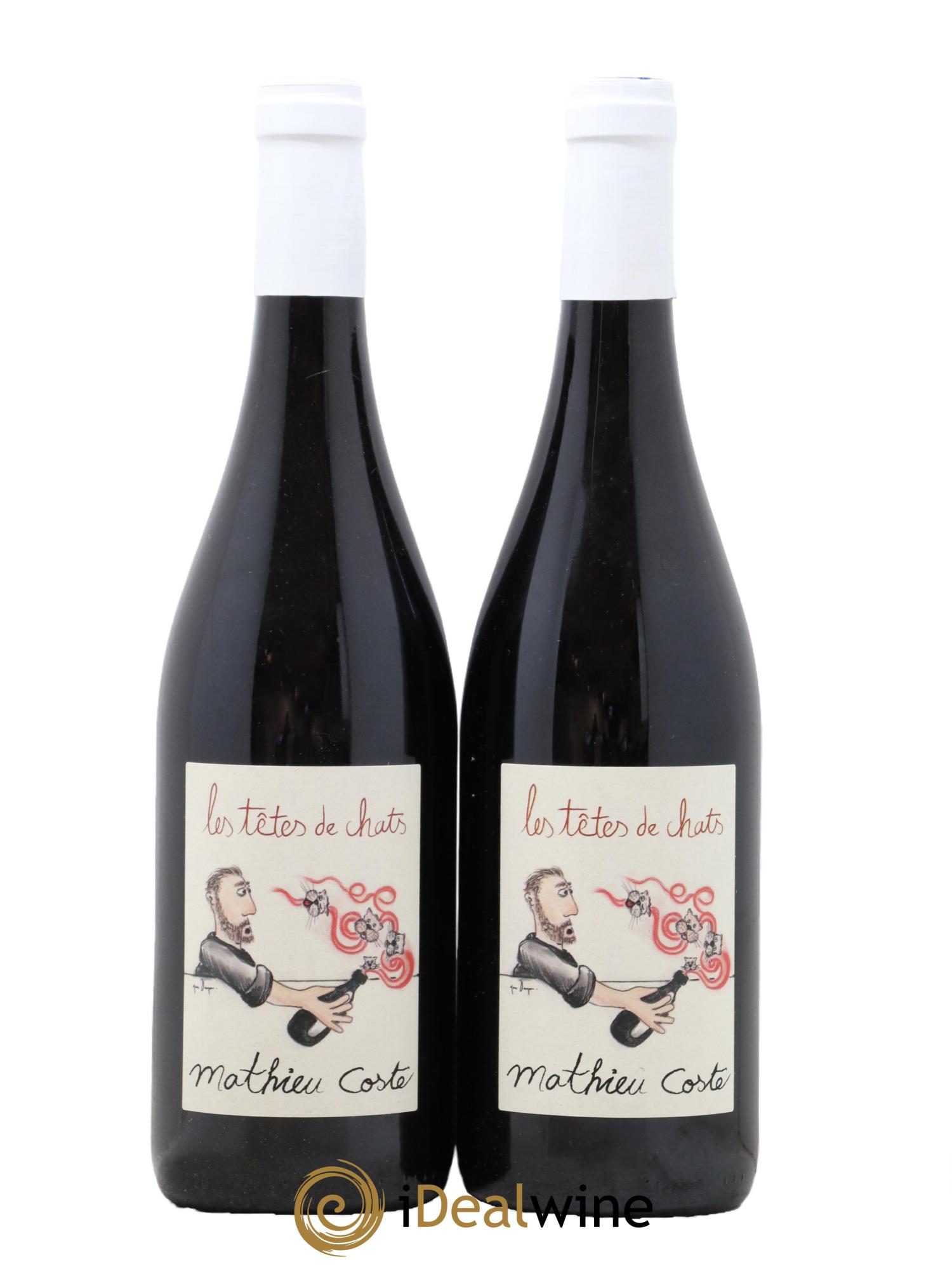 Vin de France Tetes De Chats Mathieu Coste 2014 - Lot of 2 bottles - 0