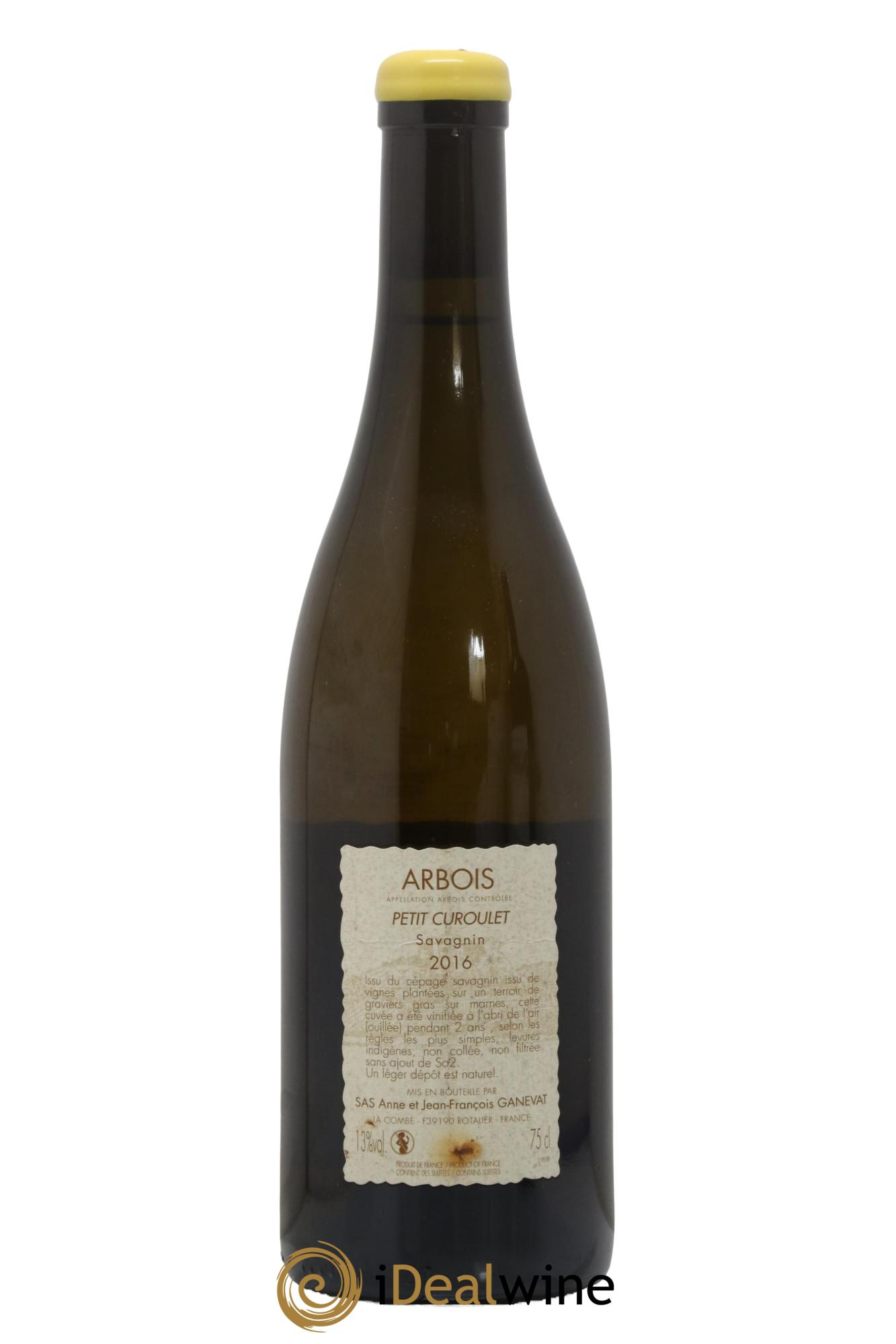 Arbois Petit Curoulet Anne et Jean François Ganevat  2016 - Lot de 1 bouteille - 1