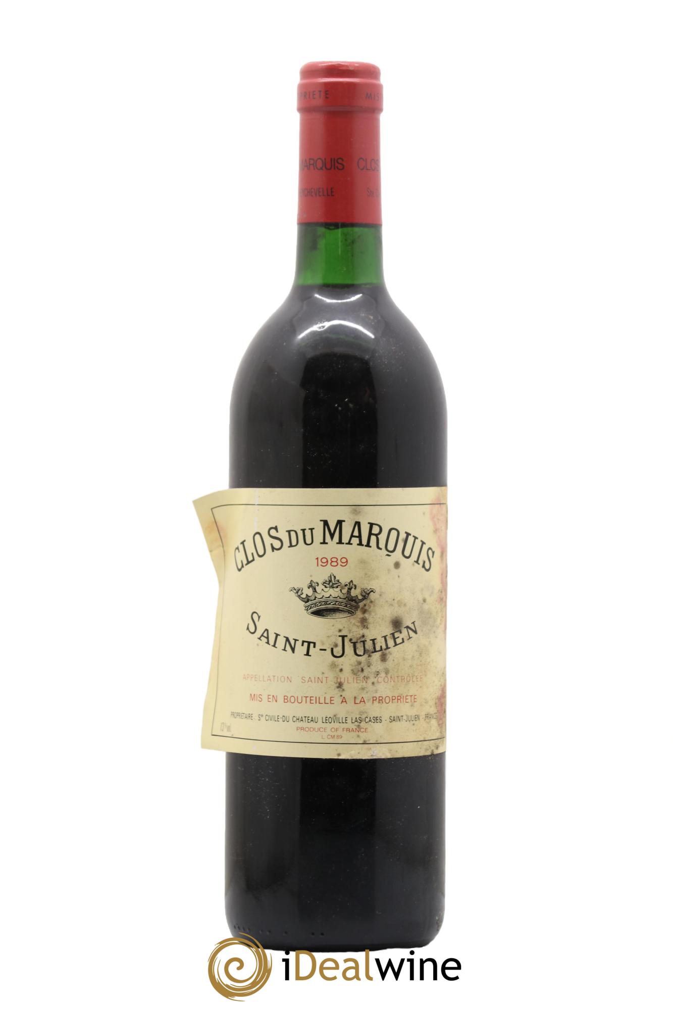 Clos du Marquis 1989 - Lot de 1 bouteille - 0