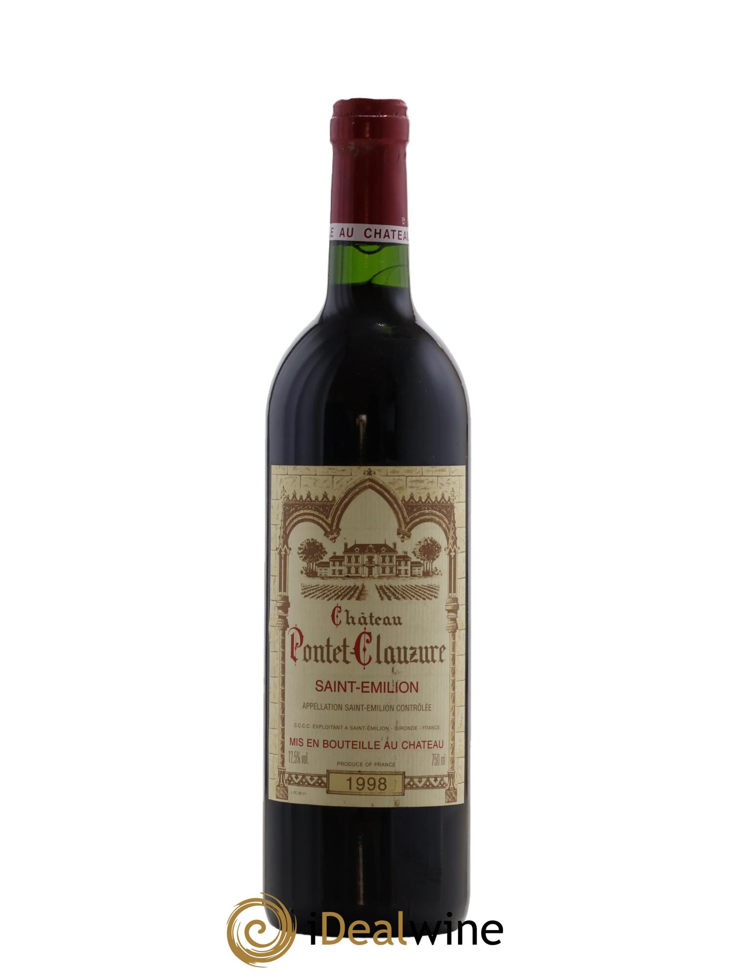 Château Pontet Clauzure 1998 - Lot de 1 bouteille - 0