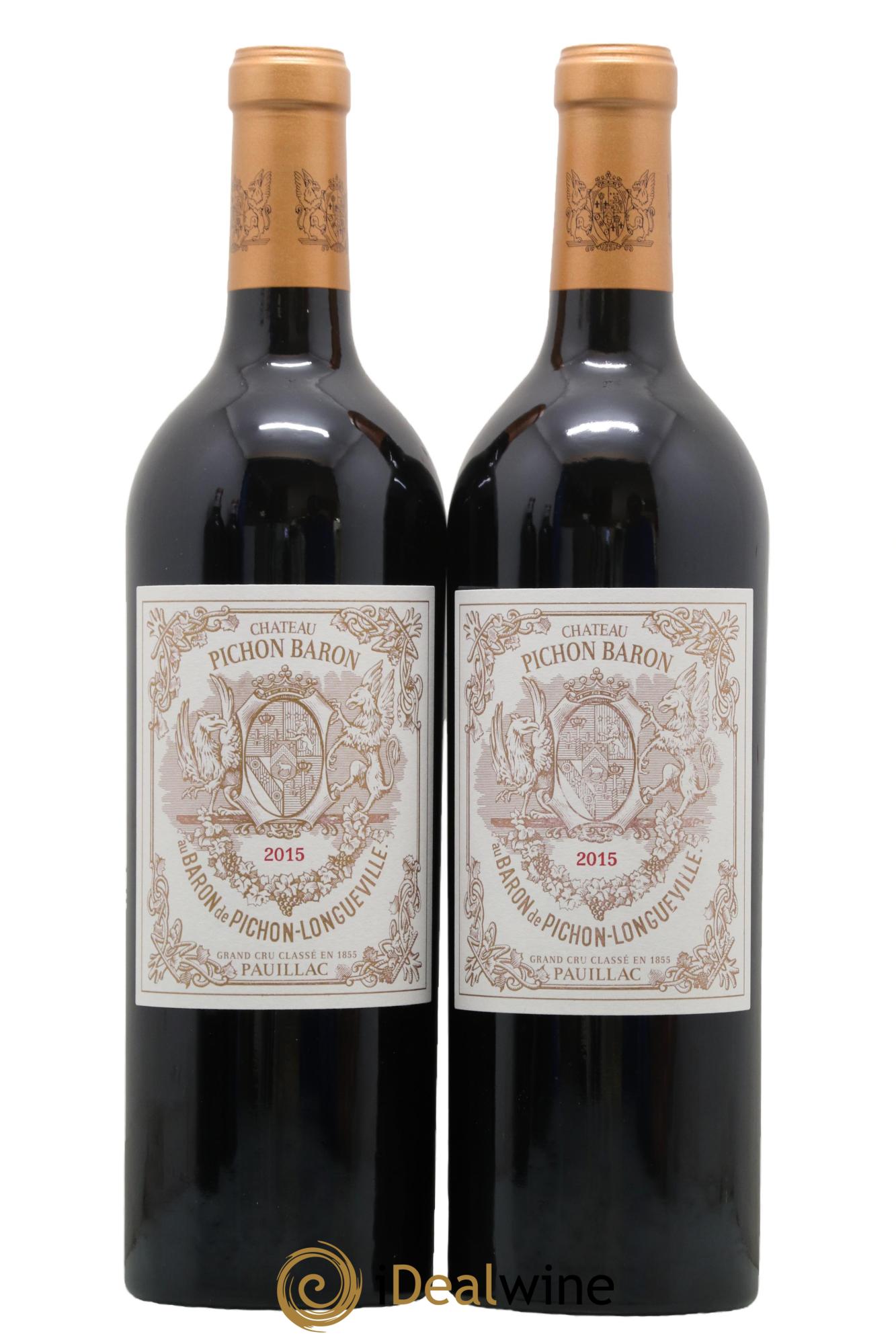 Pichon Longueville Baron 2ème Grand Cru Classé 2015 - Lot de 2 bouteilles - 0