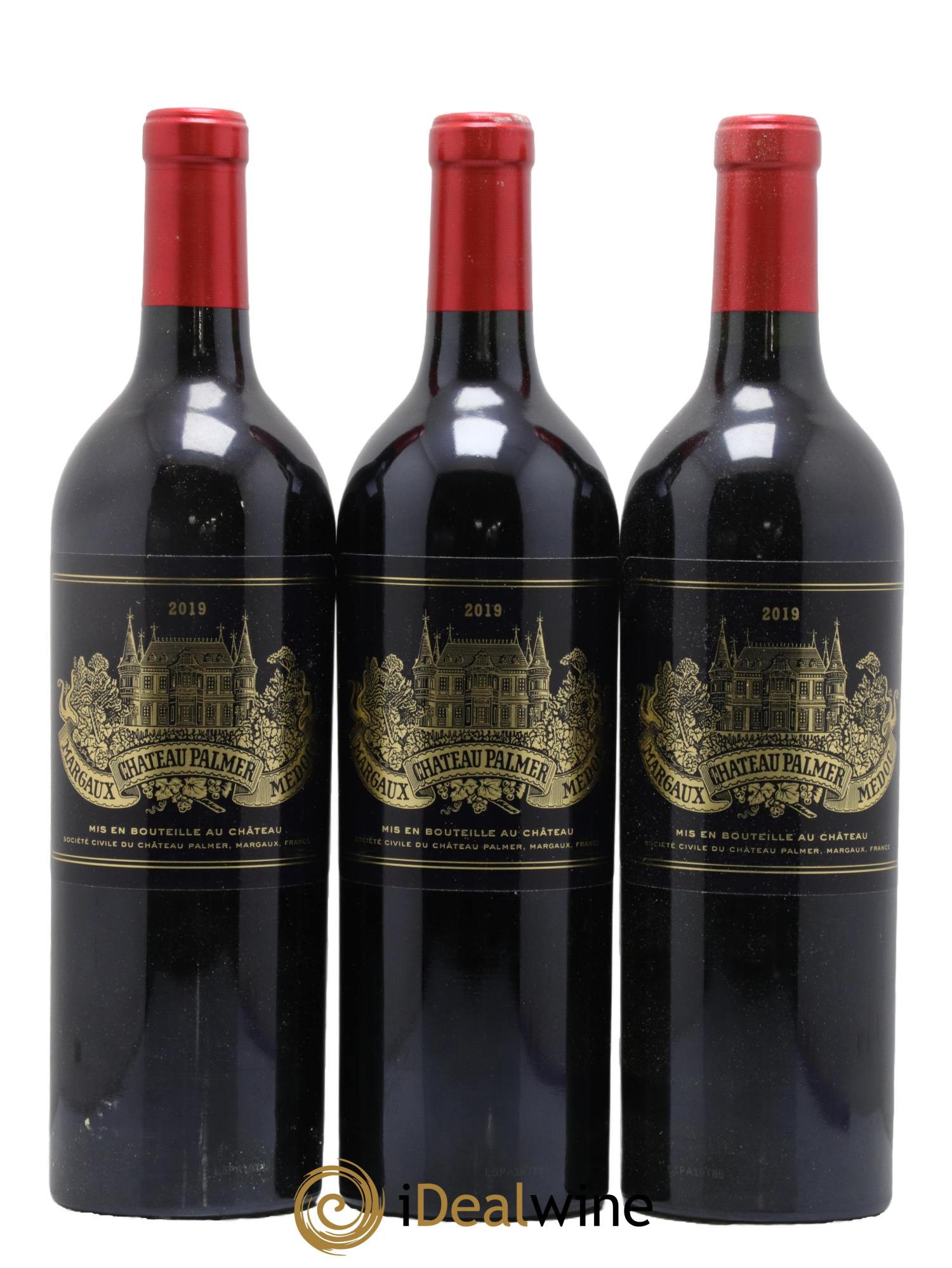 Château Palmer 3ème Grand Cru Classé 2019 - Lot de 3 bouteilles - 0