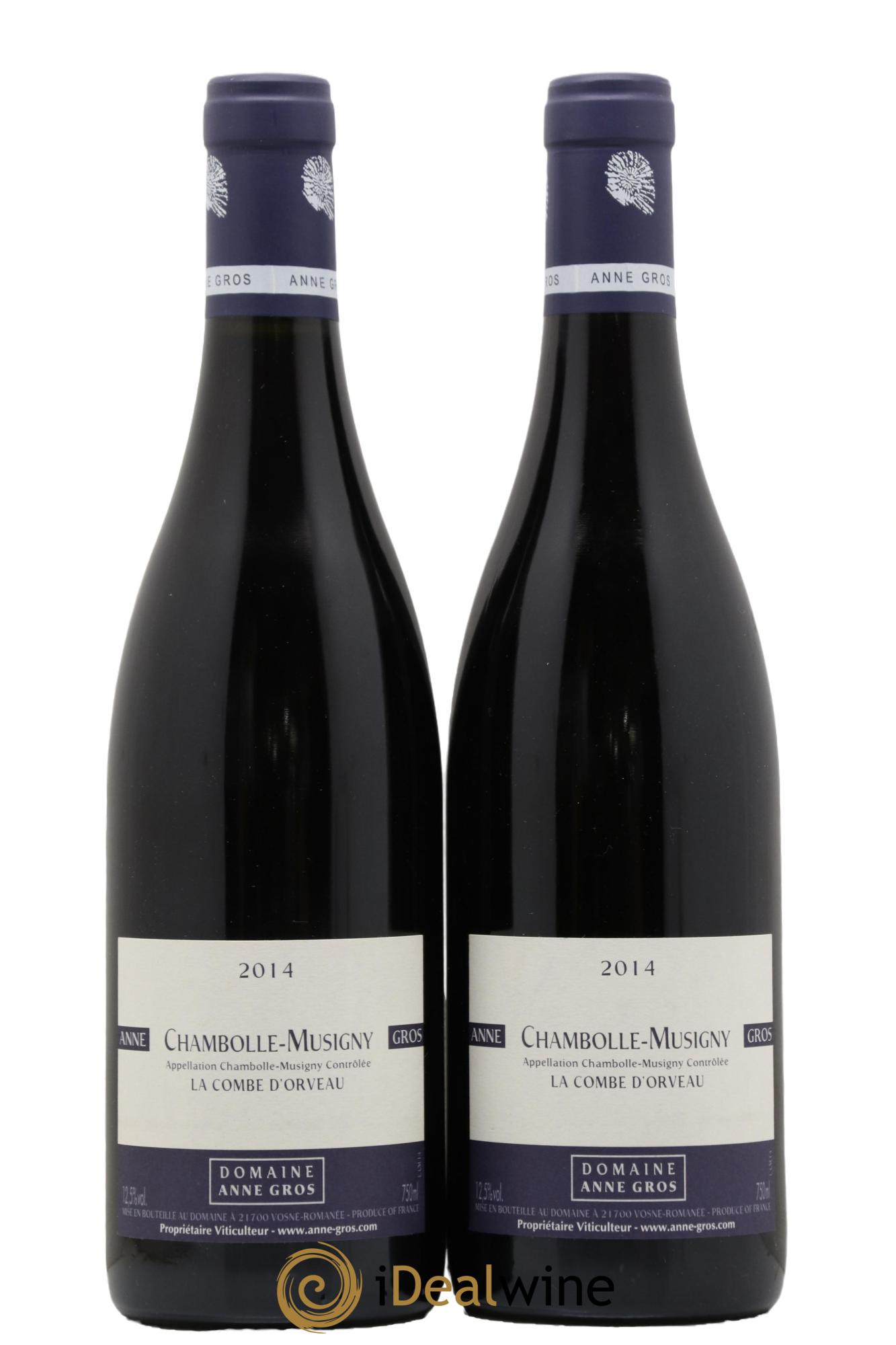 Chambolle-Musigny La Combe d'Orveau Anne Gros 2014 - Lot of 2 bottles - 0