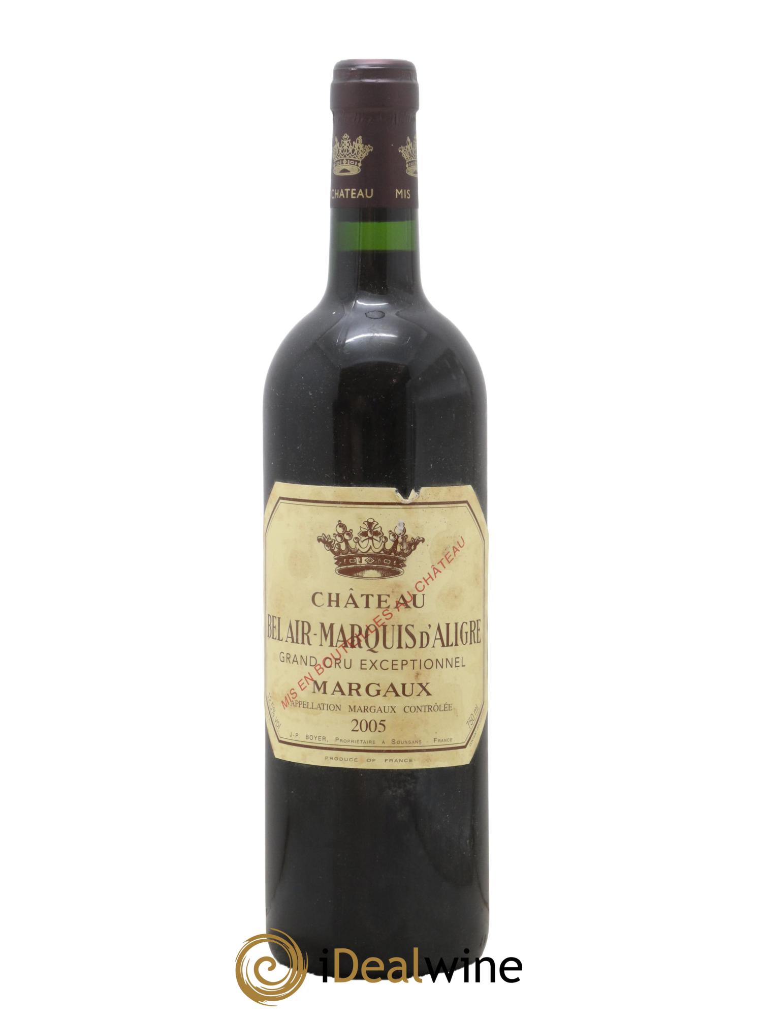 Château Bel Air Marquis d'Aligre 2005 - Posten von 1 Flasche - 0