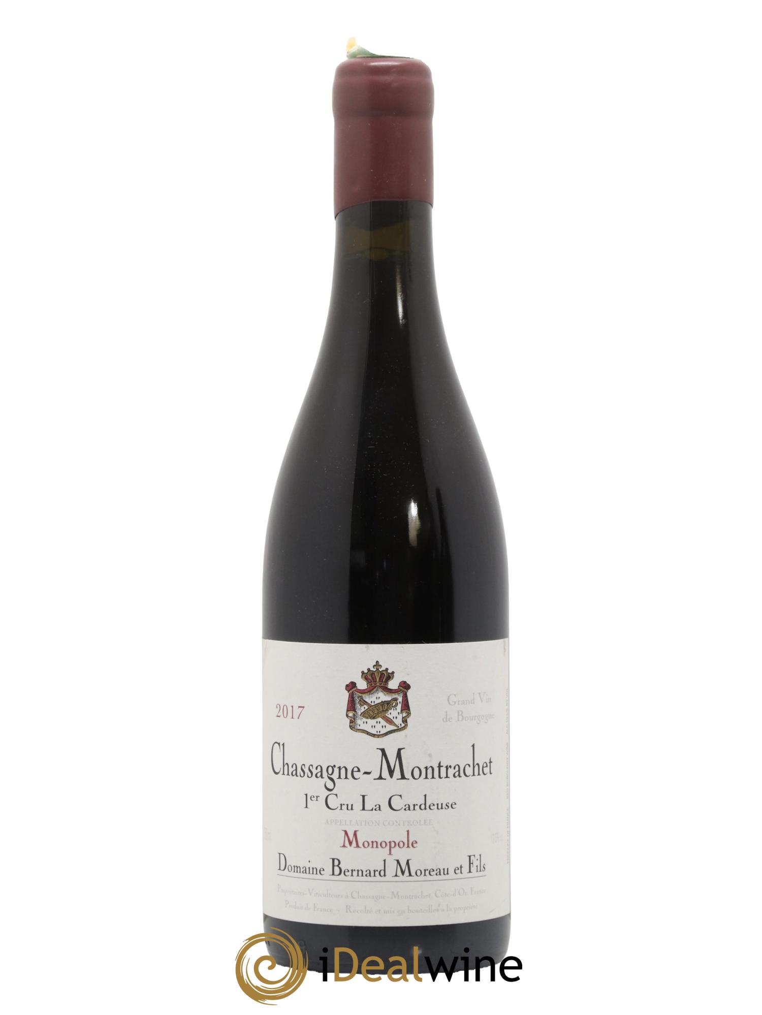 Chassagne-Montrachet 1er Cru La Cardeuse Bernard Moreau et Fils (Domaine) 2017 - Posten von 1 Flasche - 0