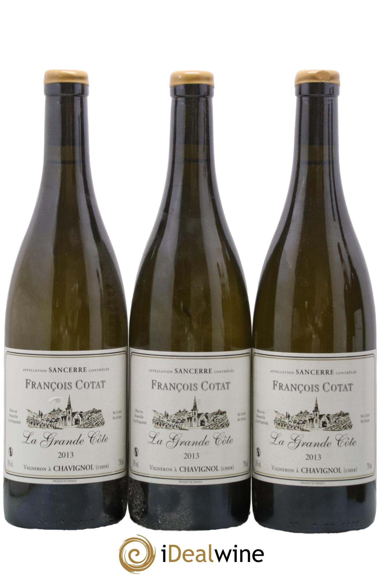 Sancerre La Grande Côte François Cotat 2013 - Posten von 3 Flaschen - 0