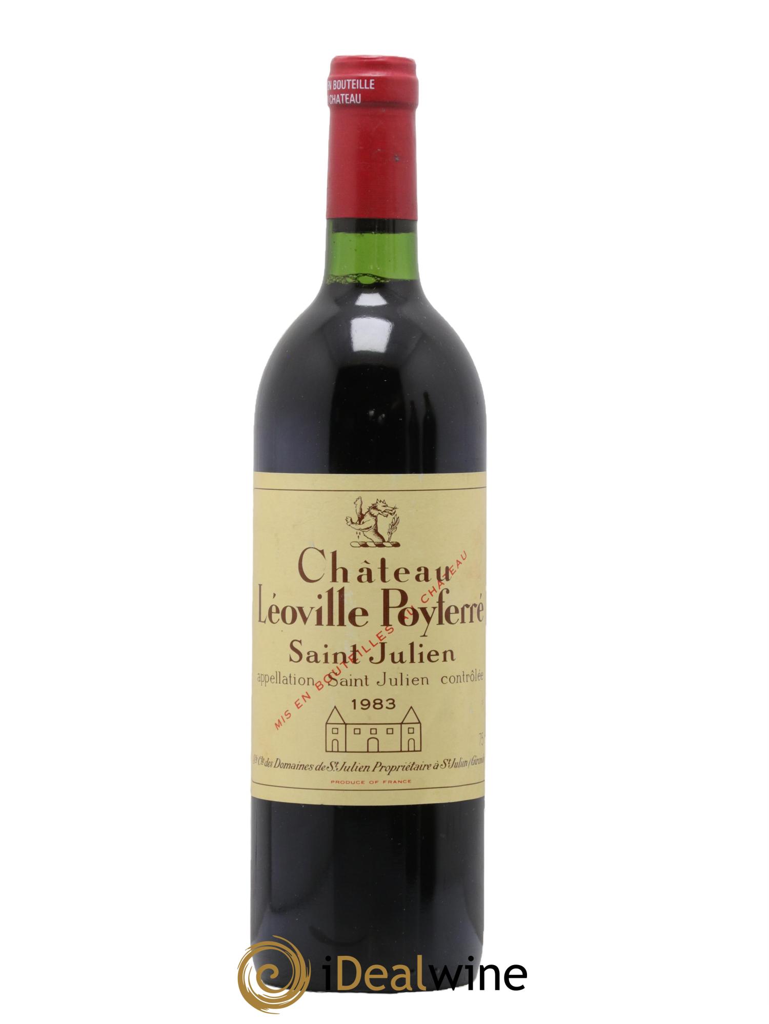 Château Léoville Poyferré 2ème Grand Cru Classé 1983 - Lot de 1 bouteille - 0