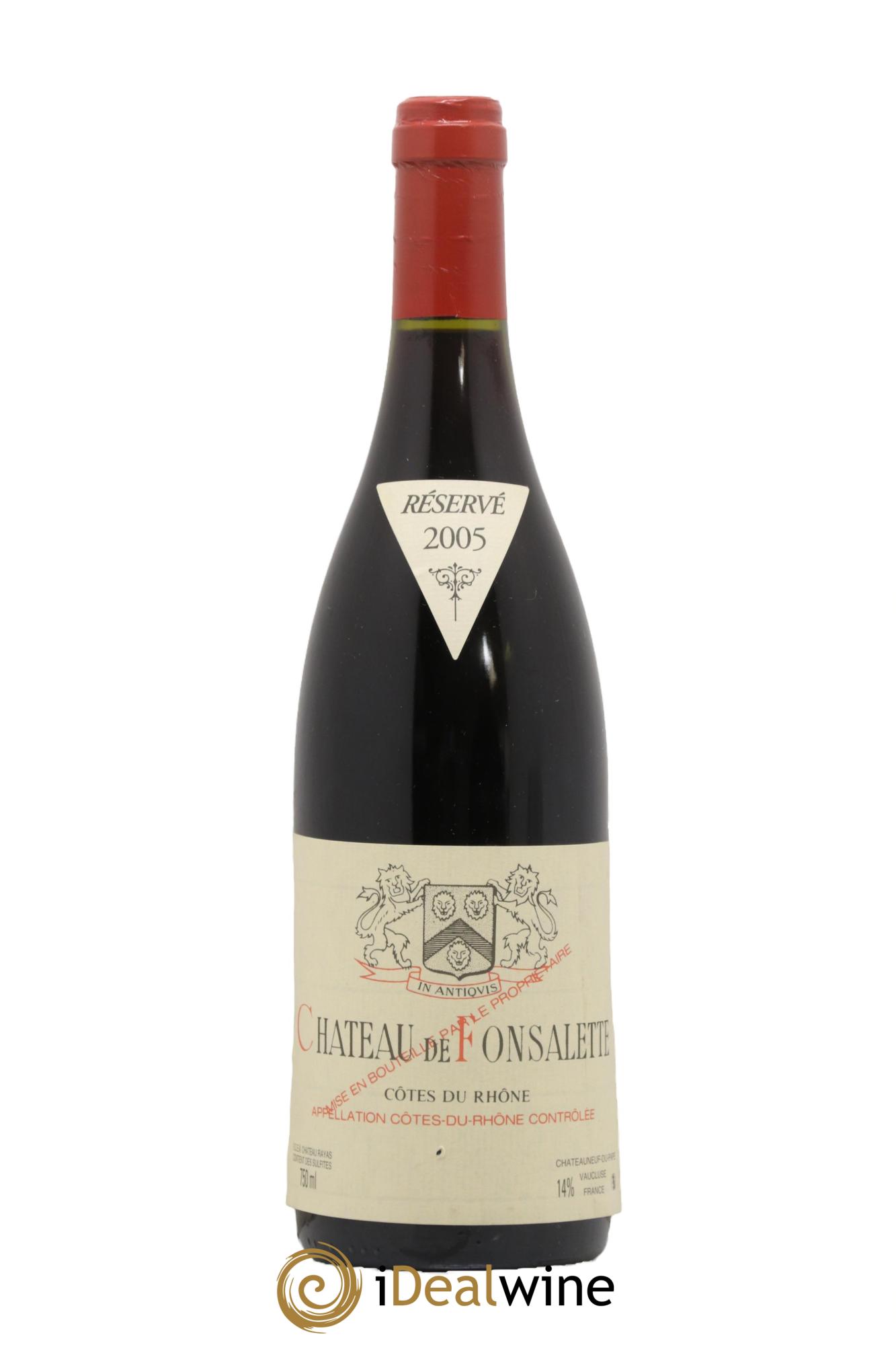 Côtes du Rhône Château de Fonsalette Emmanuel Reynaud 2005 - Posten von 1 Flasche - 0