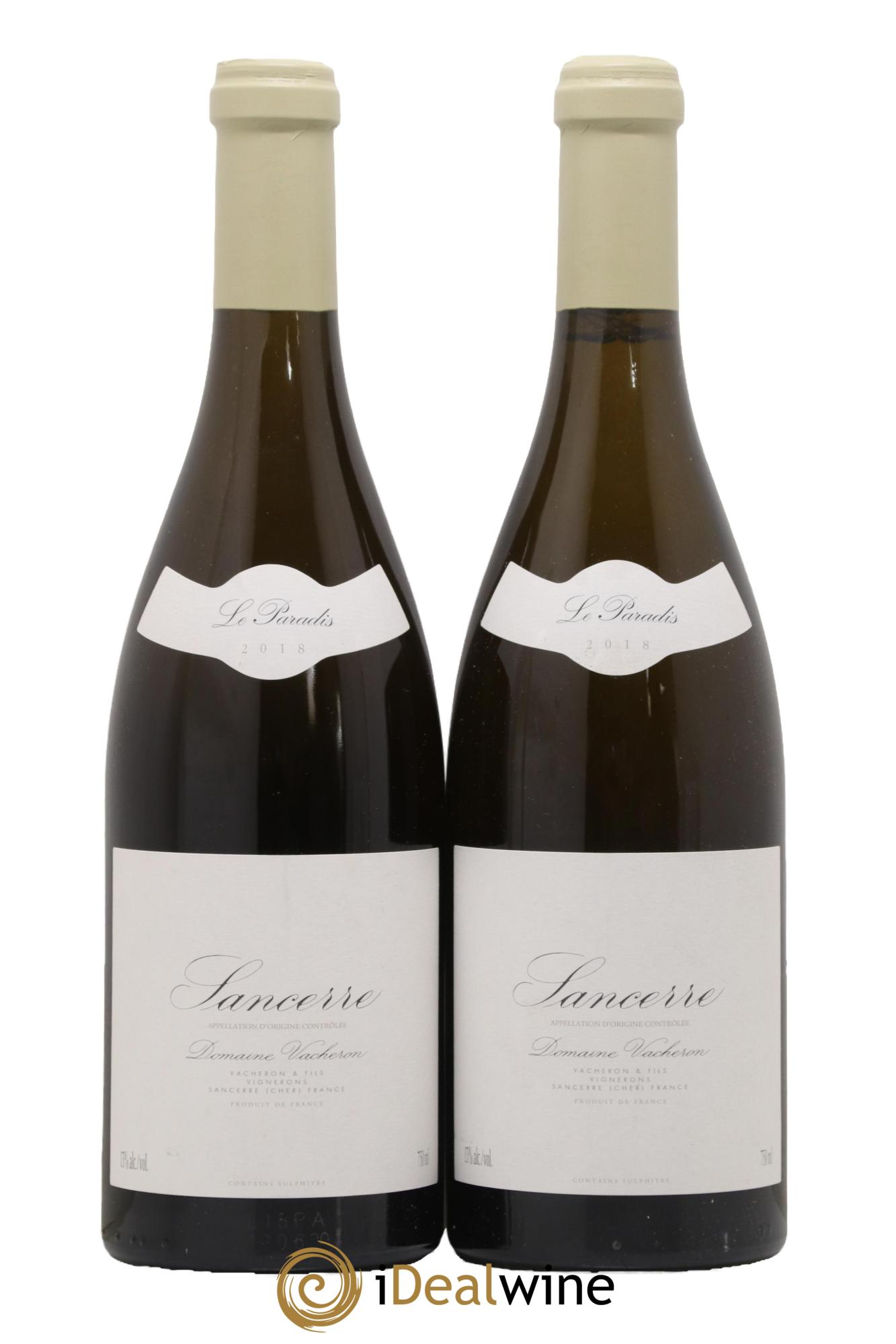 Sancerre Le Paradis Domaine Vacheron et Fils 2018 - Lot de 2 bouteilles - 0