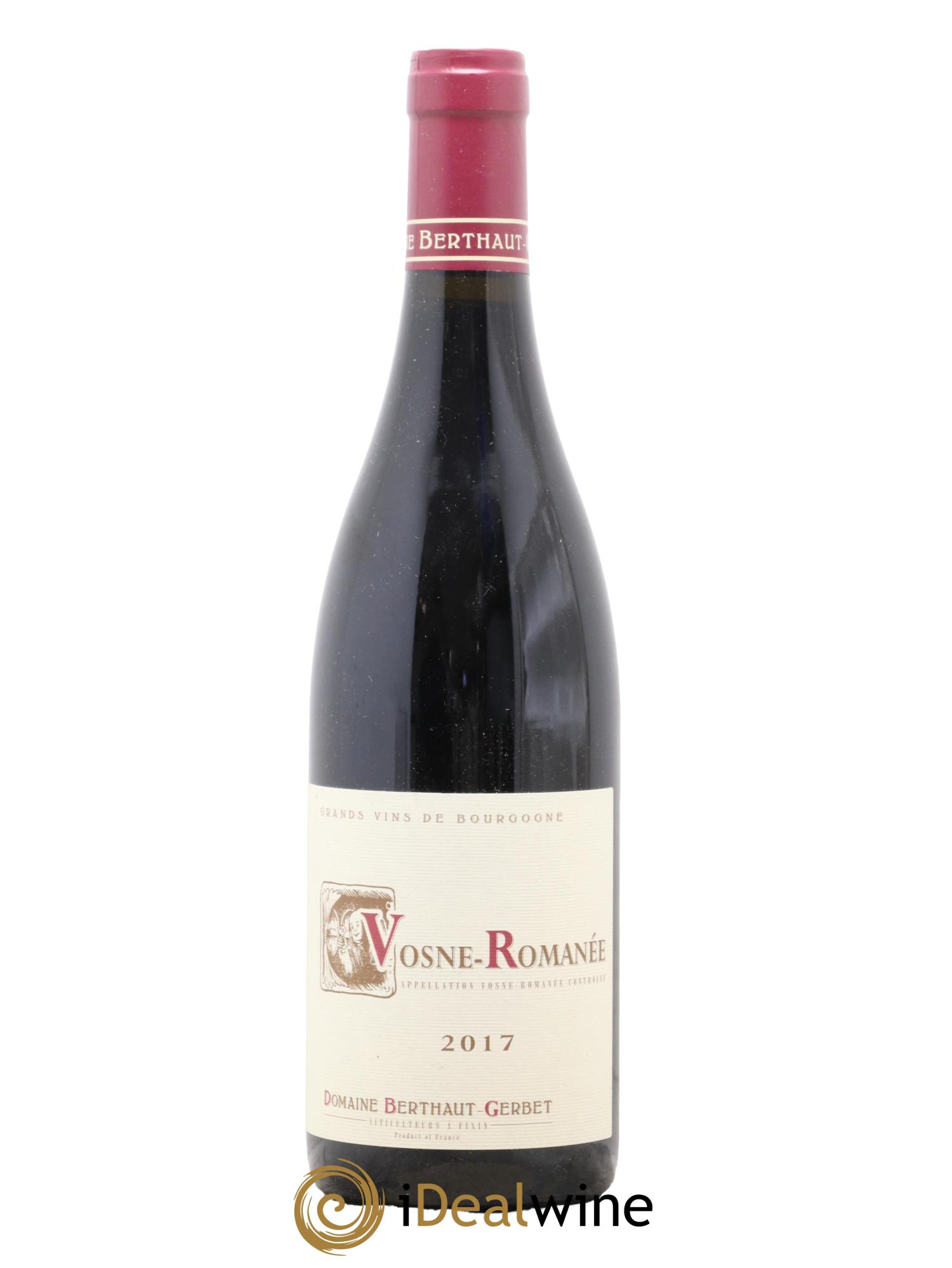 Vosne-Romanée Berthaut Gerbet (Domaine) 2017 - Lot de 1 bouteille - 0