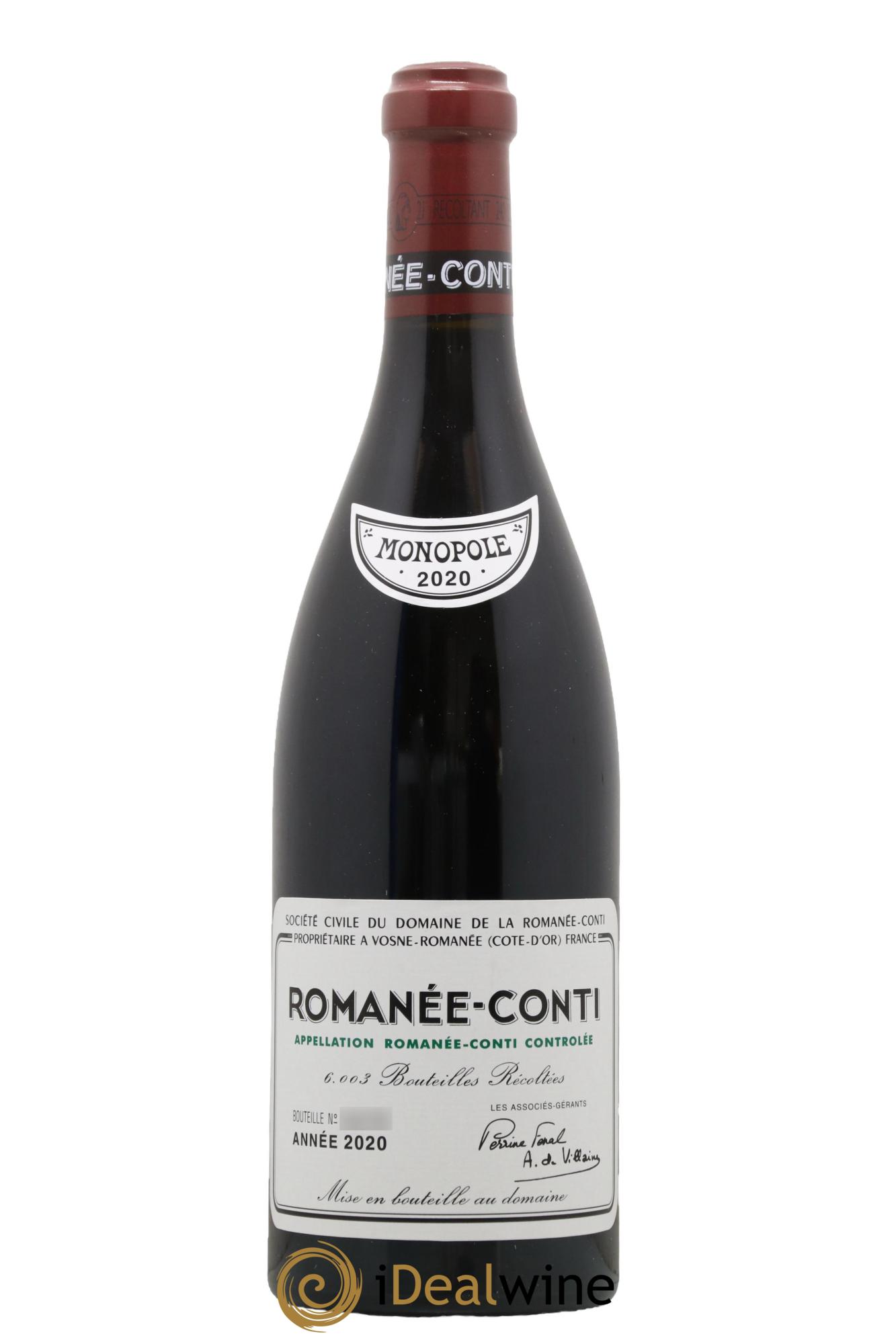 Romanée-Conti Grand Cru Domaine de la Romanée-Conti 2020 - Posten von 1 Flasche - 0