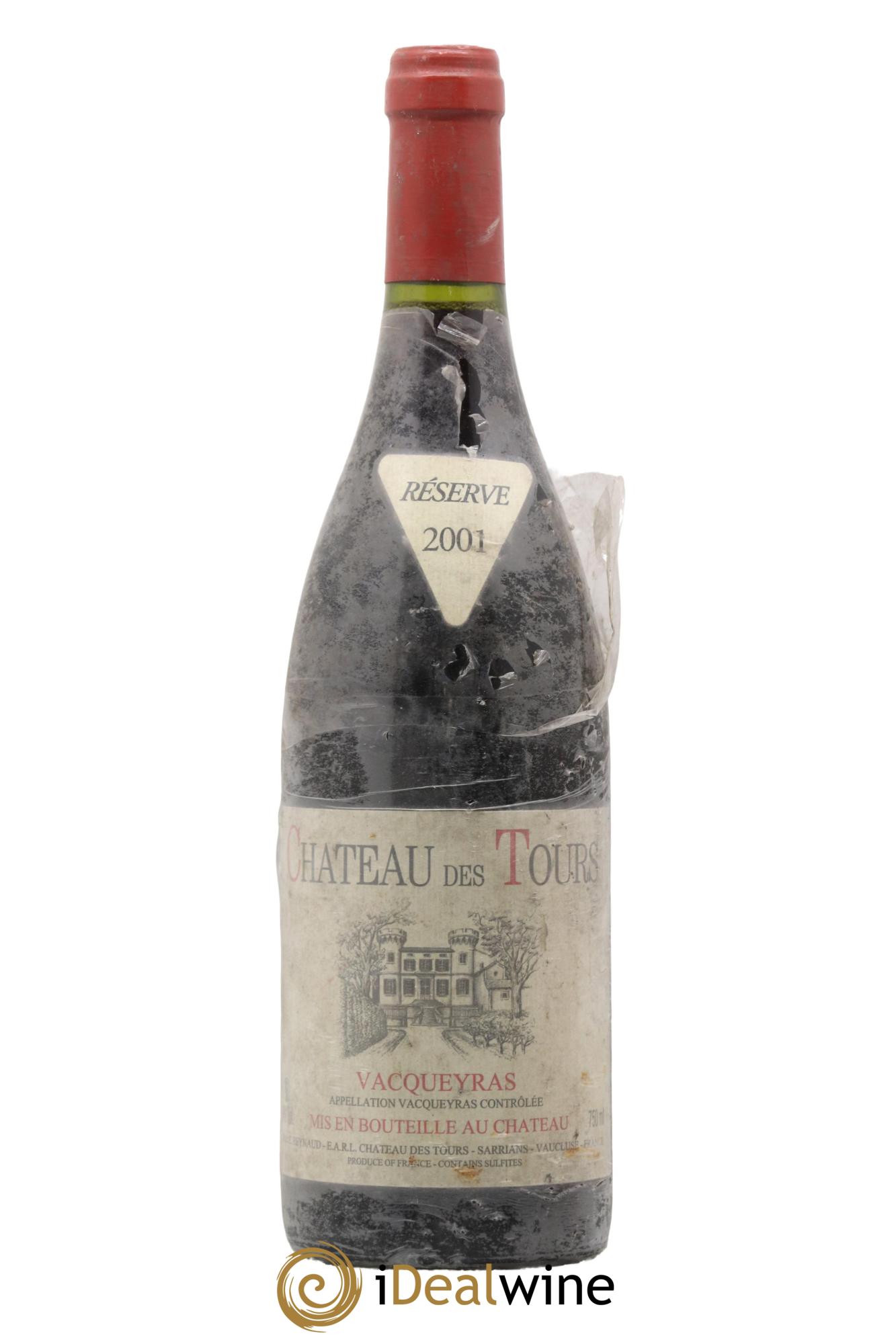 Vacqueyras Château des Tours Emmanuel Reynaud 2001 - Lotto di 1 bottiglia - 0