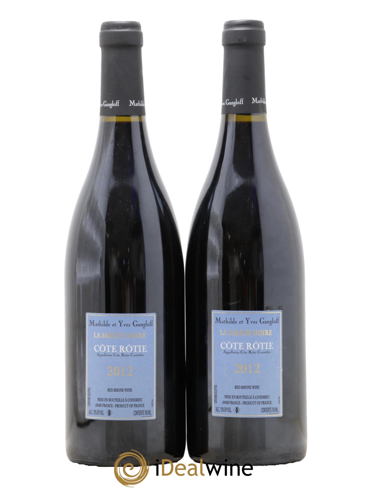 Côte-Rôtie La Sereine Noire Gangloff (Domaine) 2012 - Lot de 2 bouteilles - 1