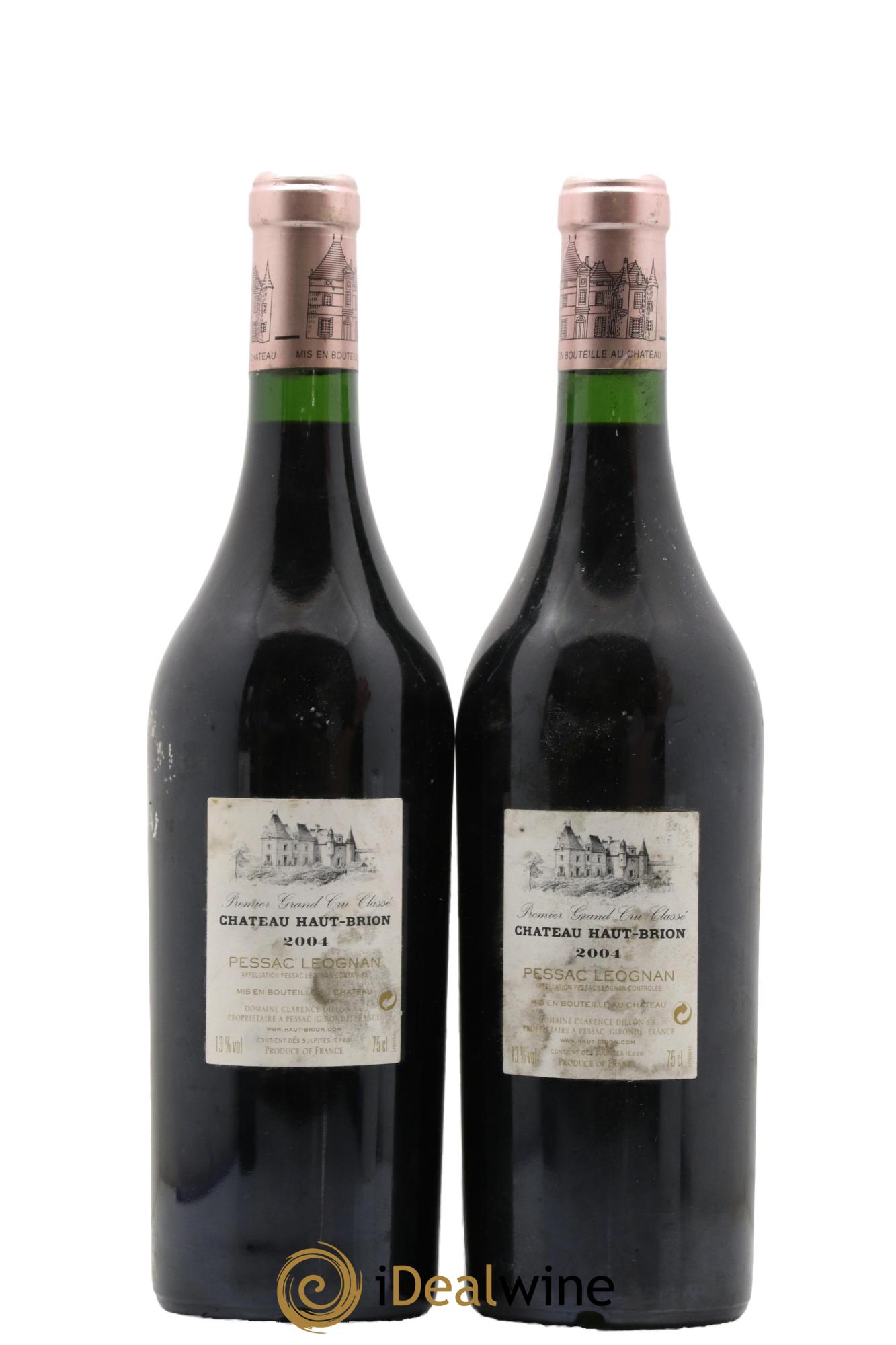 Château Haut Brion 1er Grand Cru Classé 2004 - Lotto di 2 bottiglie - 1