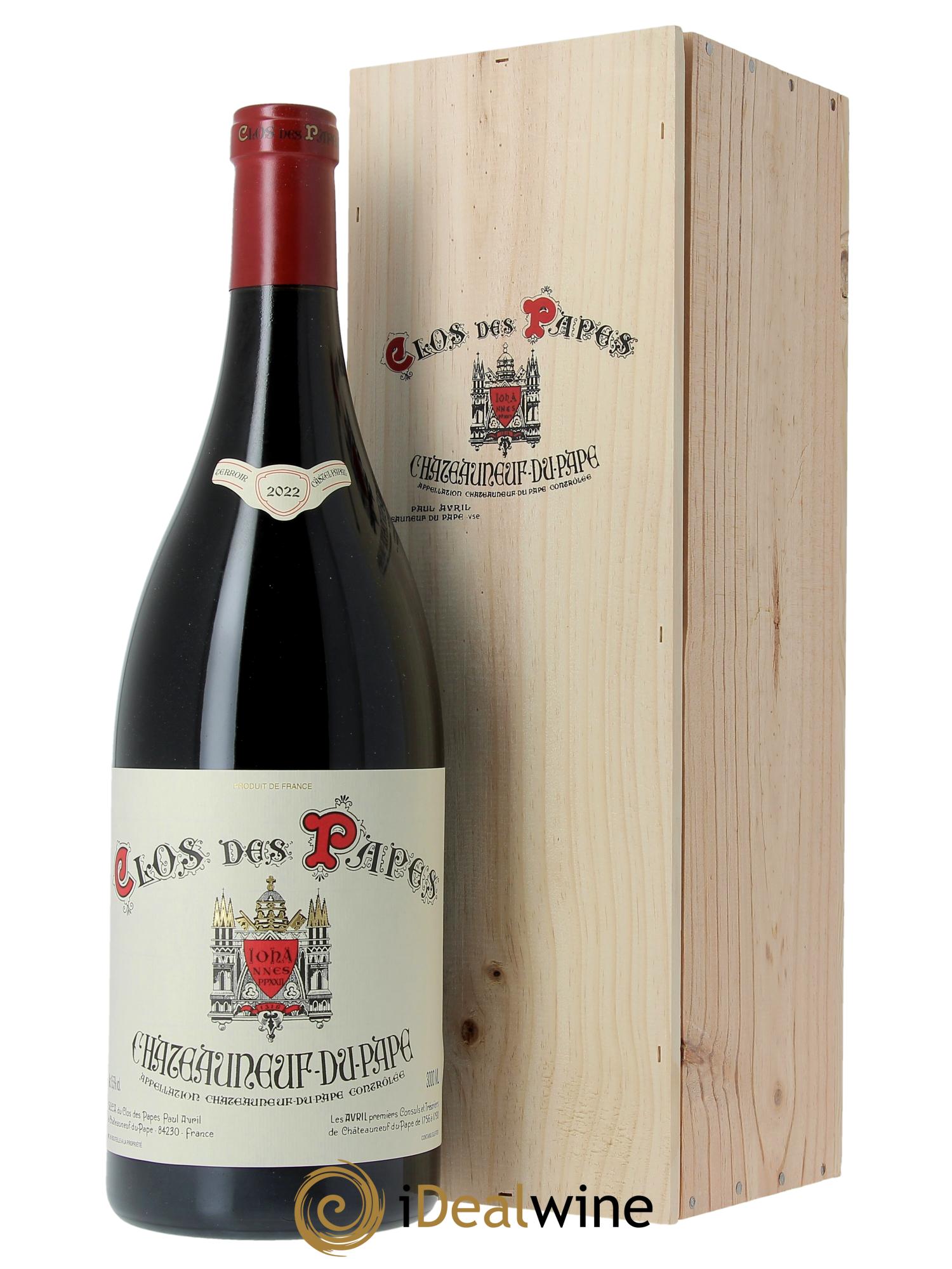 Châteauneuf-du-Pape Clos des Papes - Paul Avril   2022 - Lot de 1 double magnum - 0