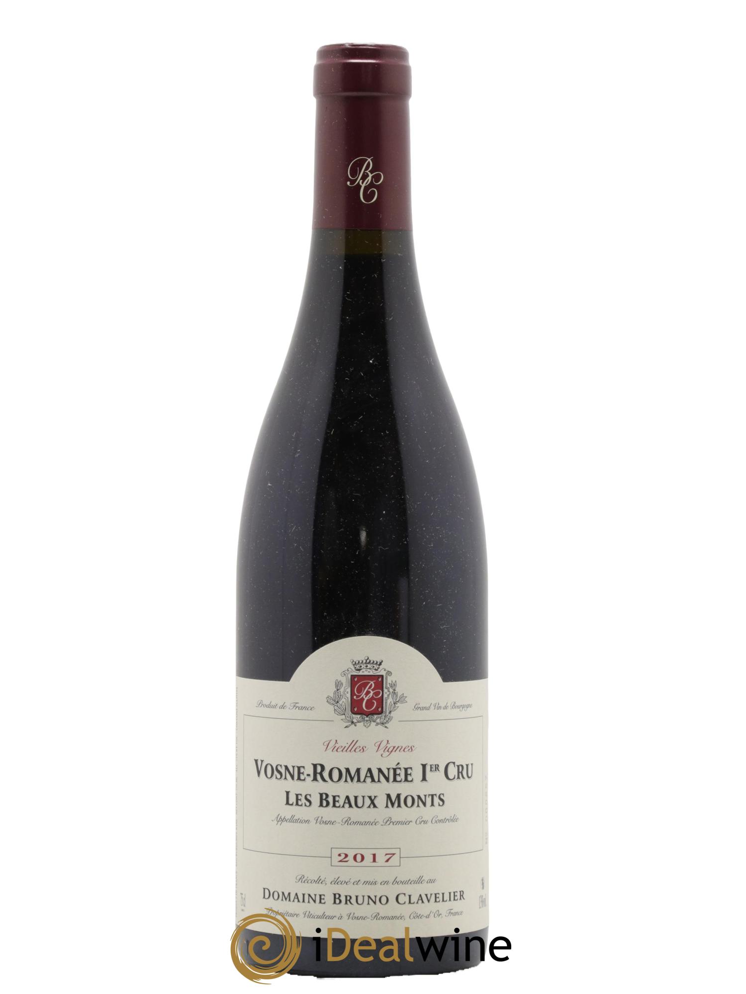 Vosne-Romanée 1er Cru Les Beaux Monts Vieilles vignes  Bruno Clavelier 2017 - Lot de 1 bouteille - 0