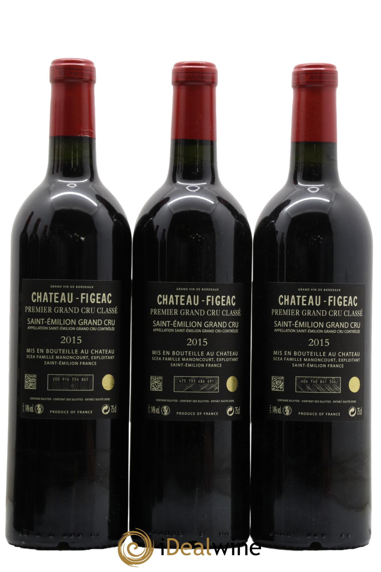 Château Figeac 1er Grand Cru Classé A 2015 - Lot de 6 bouteilles - 3