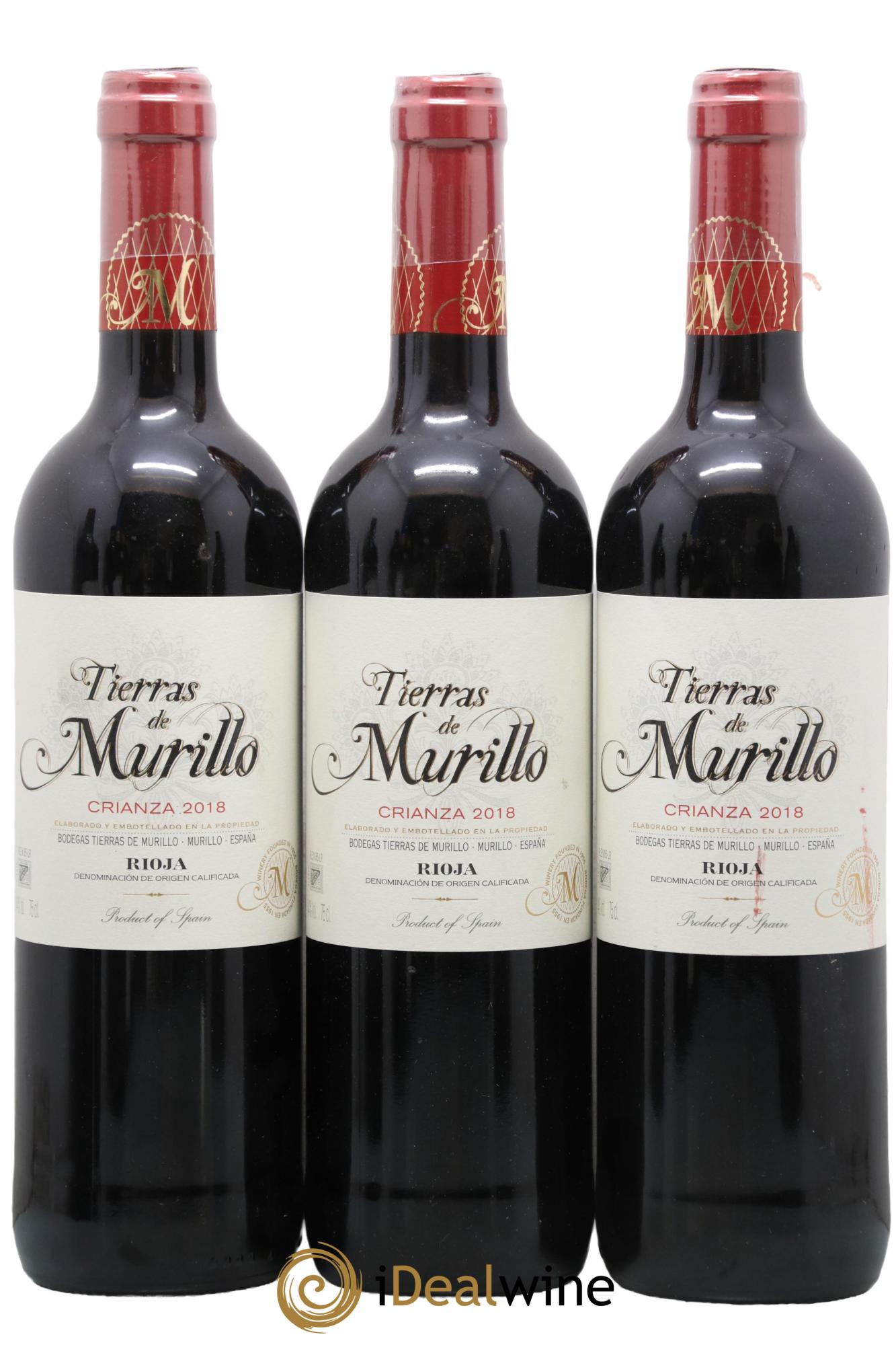 Rioja DOCA Tierras de Murillo Crianza Bodegas San Estaban 2018 - Lot de 3 bouteilles - 0