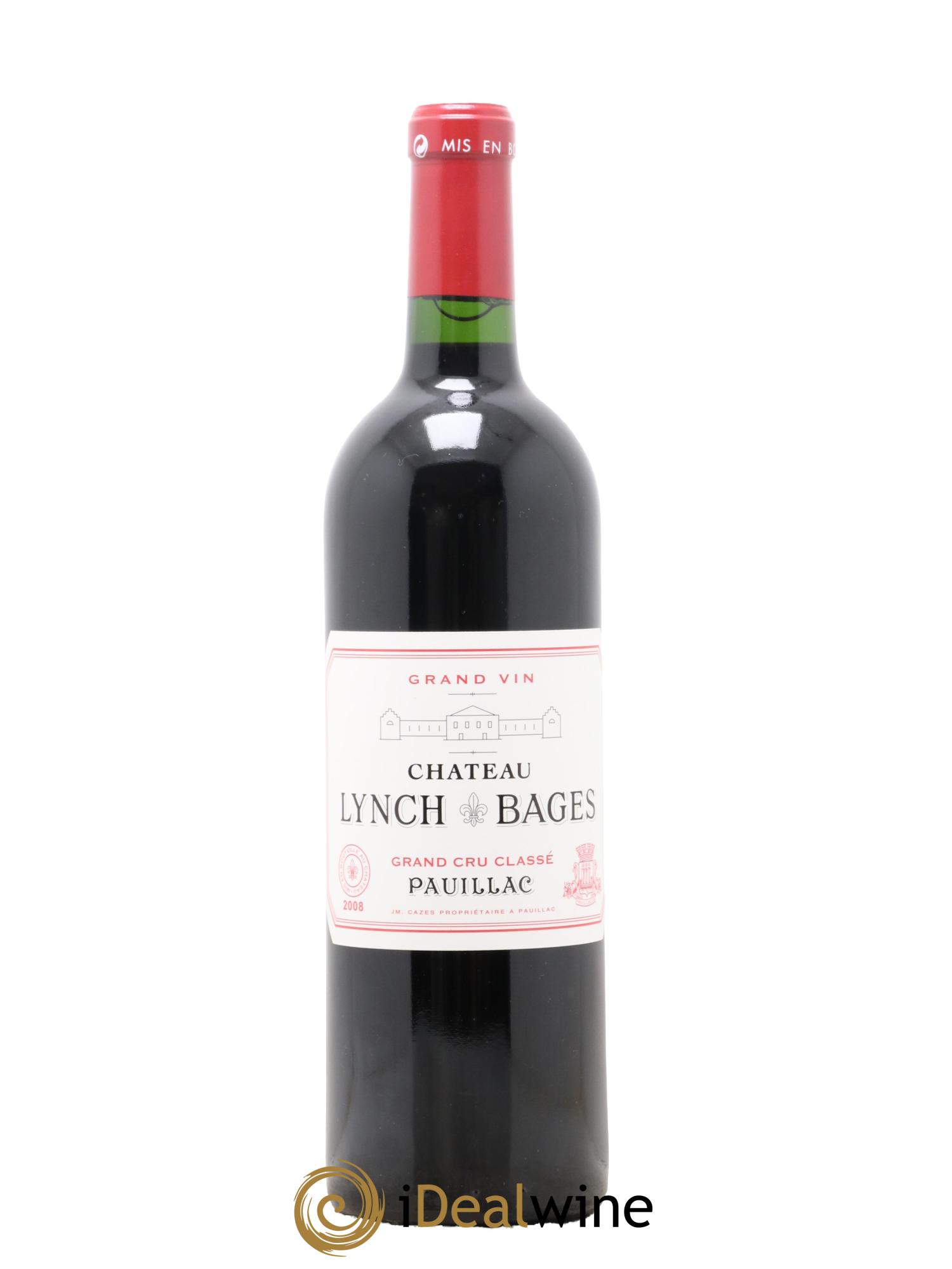 Château Lynch Bages 5ème Grand Cru Classé 2008 - Lot de 1 bouteille - 0