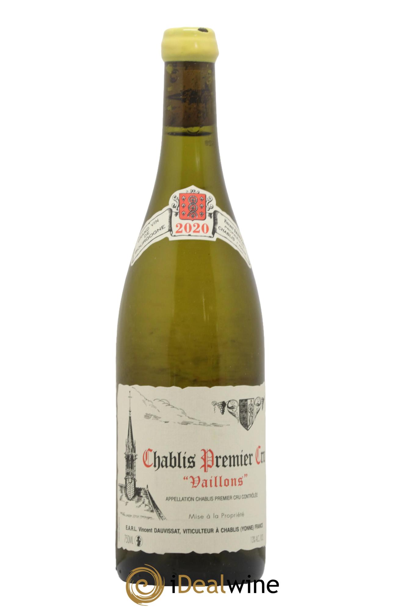 Chablis 1er Cru Vaillons Vincent Dauvissat (Domaine) 2020 - Posten von 1 Flasche - 0