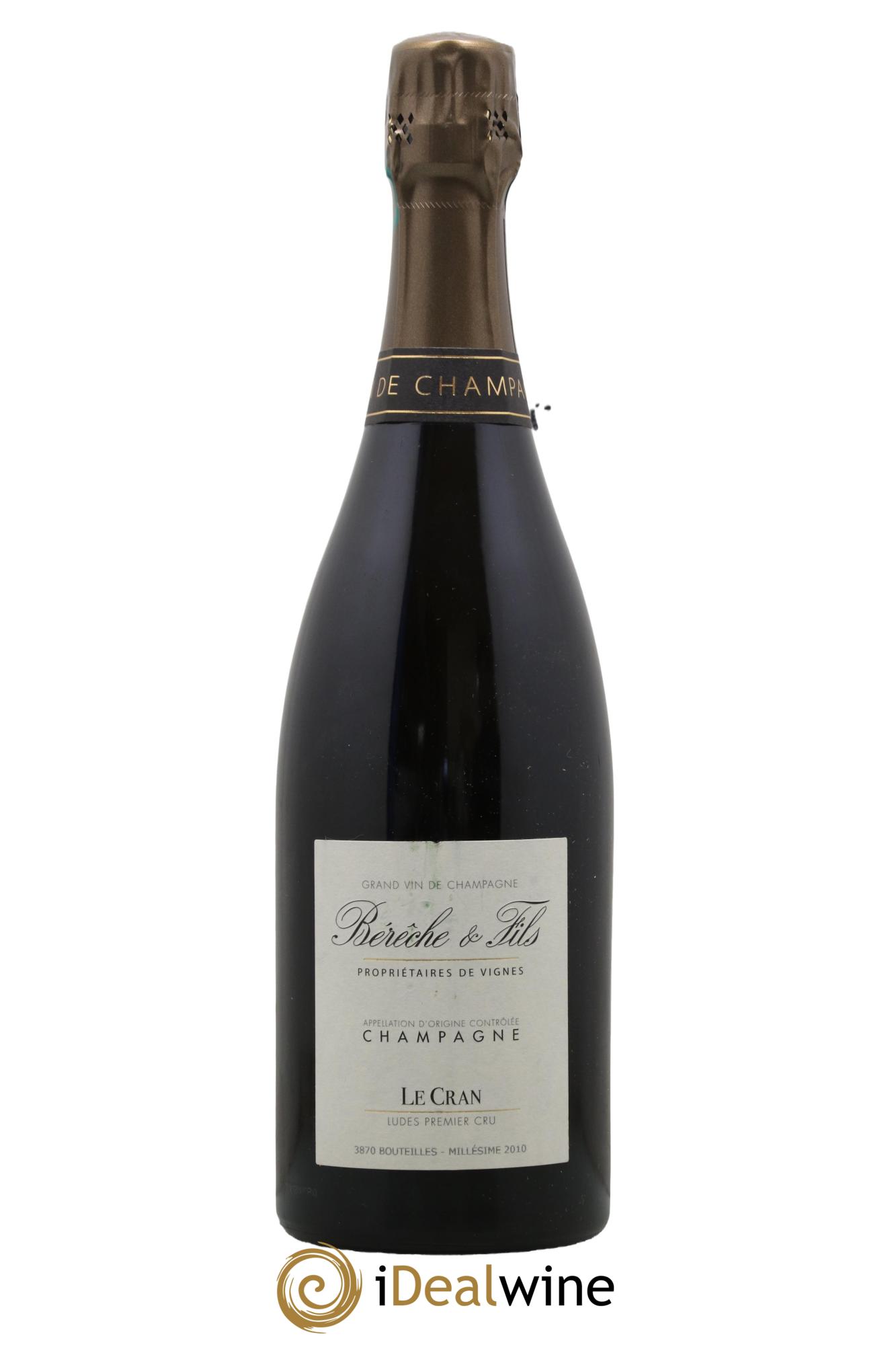 Ludes Premier Cru Le Cran Bérêche et Fils 2010 - Lot de 1 bouteille - 0