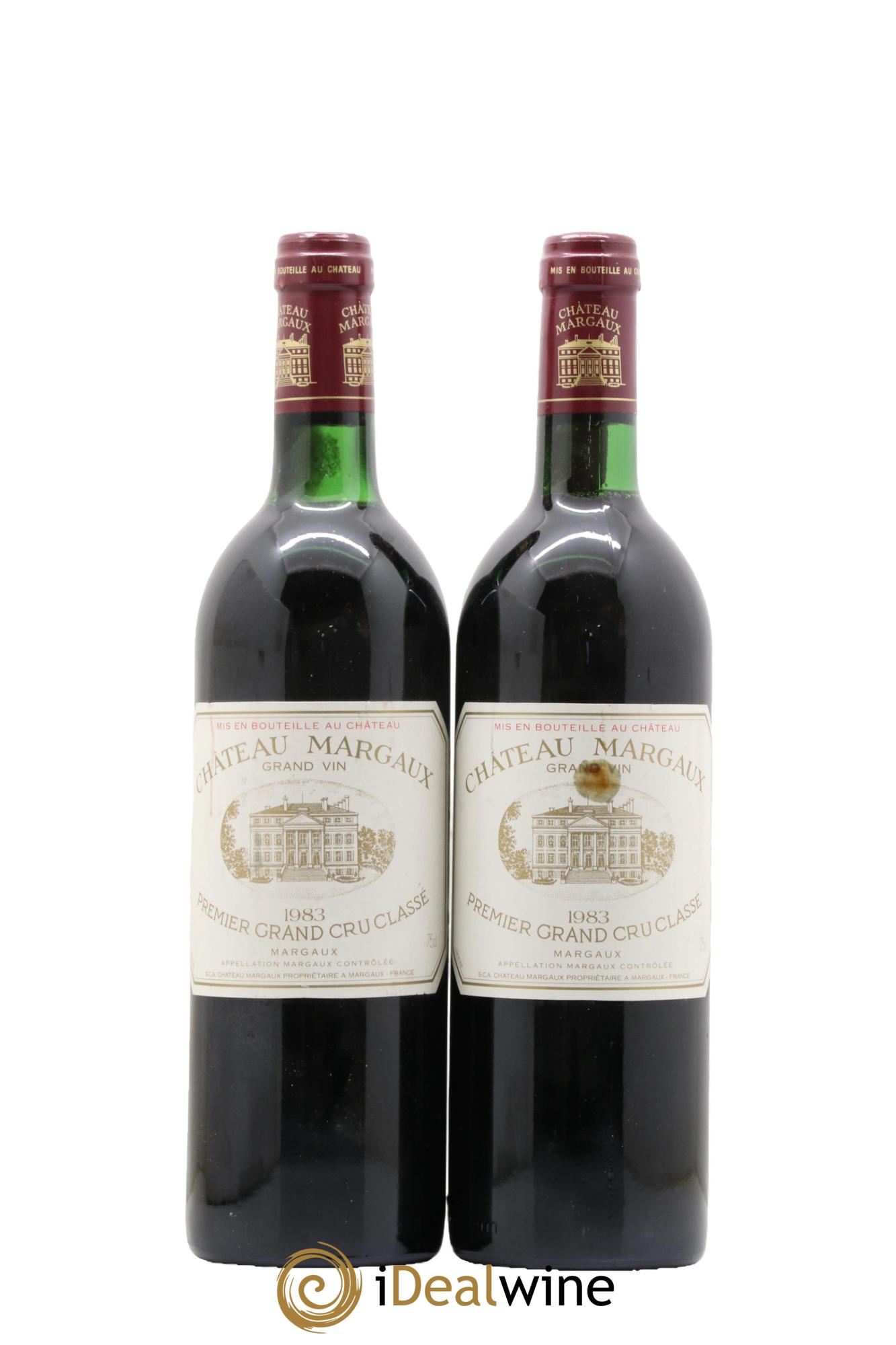 Château Margaux 1er Grand Cru Classé 1983 - Posten von 2 Flaschen - 0