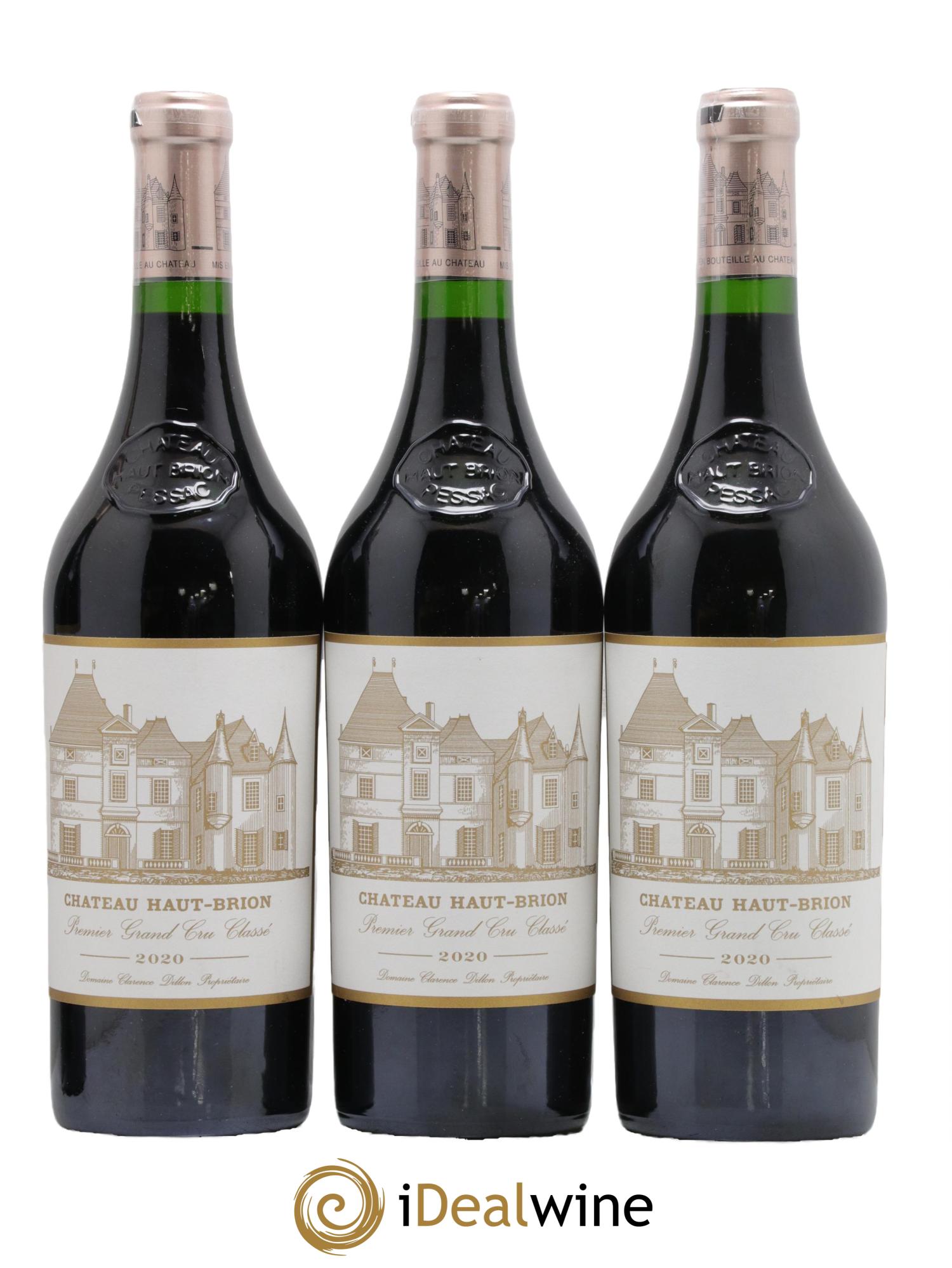 Château Haut Brion 1er Grand Cru Classé  2020 - Lotto di 3 bottiglie - 0