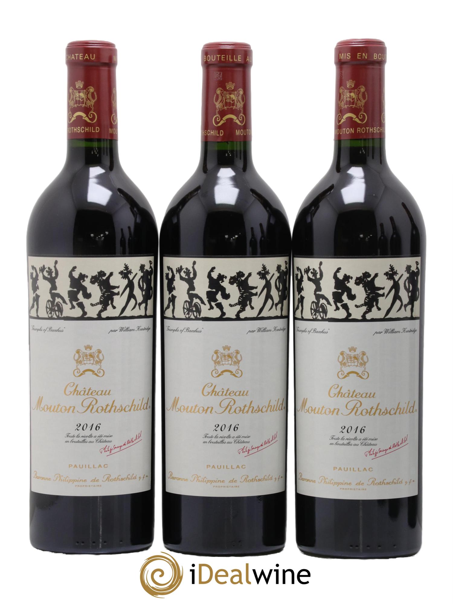 Château Mouton Rothschild 1er Grand Cru Classé 2016 - Posten von 6 Flaschen - 1